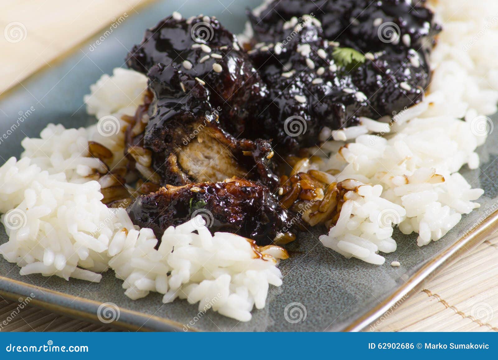 Asian style chicken stock photo. Image of chicken, rice 62902686
