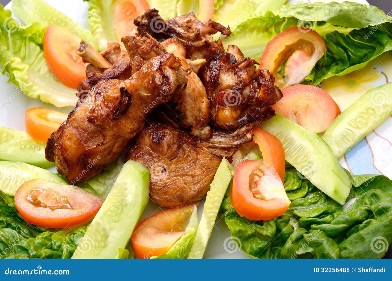 Asian Style Chicken stock photo. Image of onion, plate 32256488