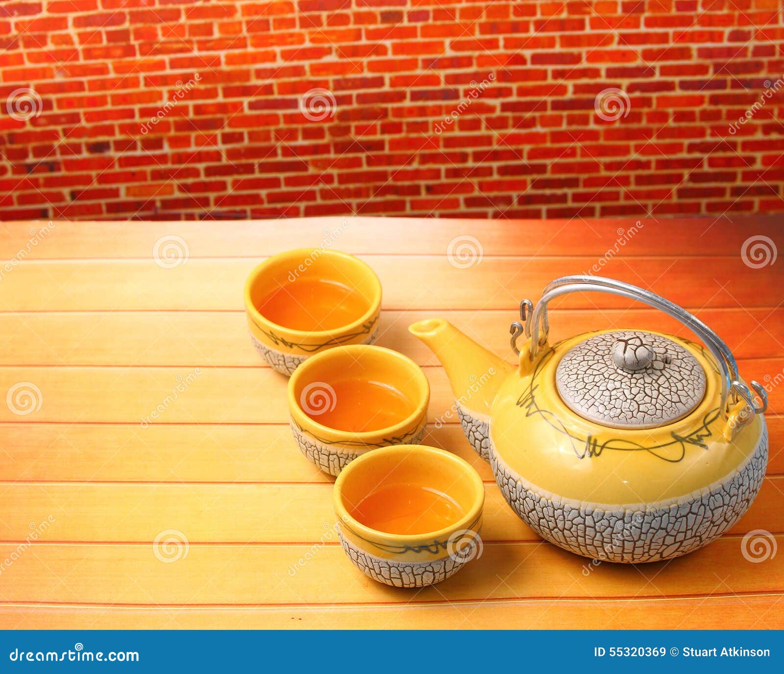 Asian tea set stock image. Image of pottery, teapot, japanese 55320369