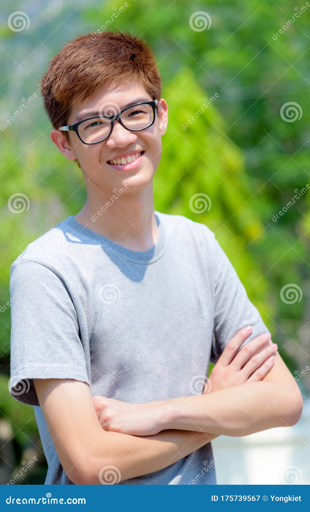 Asian Teen With Glasses