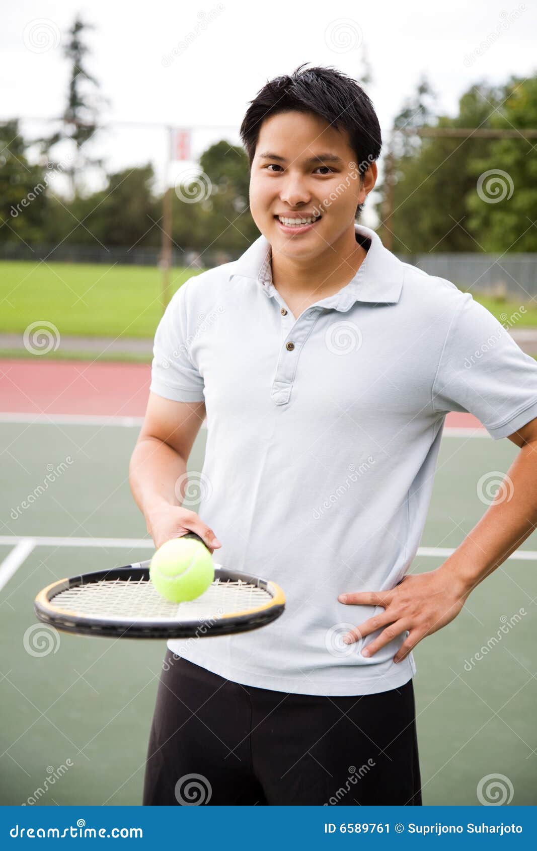 Asian tennis player stock image. Image of sporty, athletic - 6589761