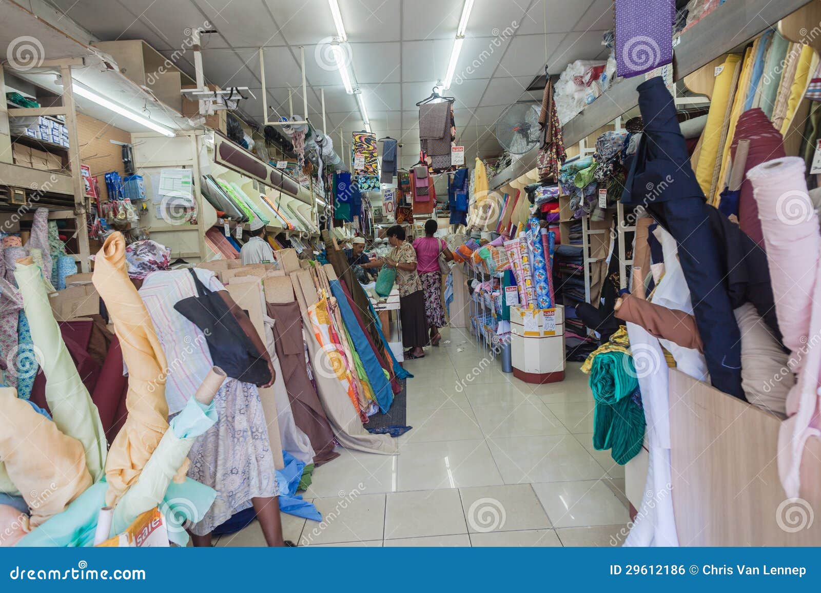 Asian Trading Fabric Store editorial photo. Image of fabrics 29612186