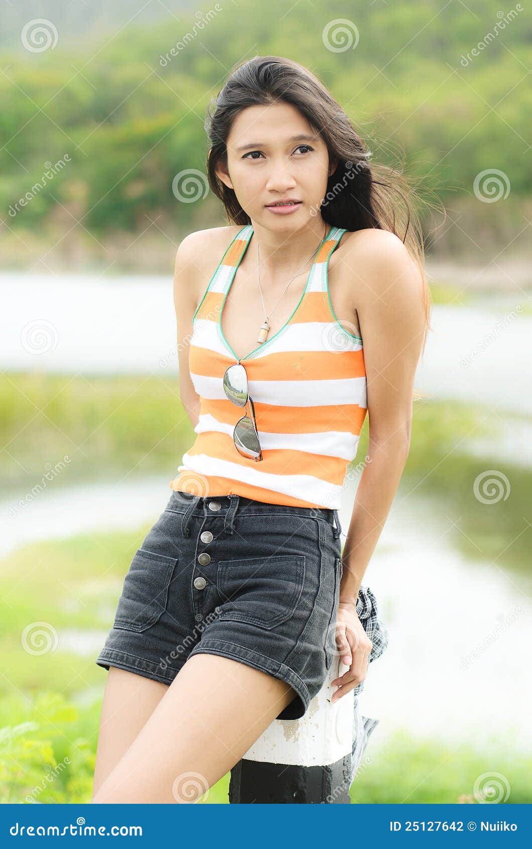 view of a women Asian Hot busty milf babes