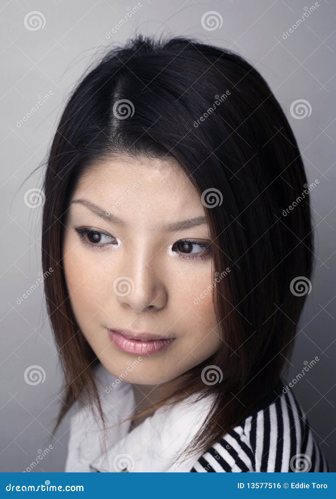 Asian woman headshot stock photo. Image of headshot, female 13577516