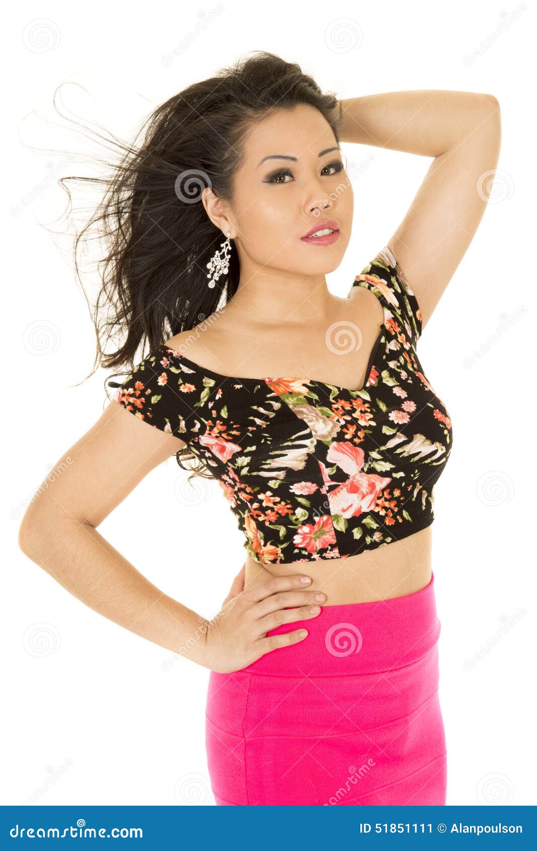 Asian Woman Expressing 88