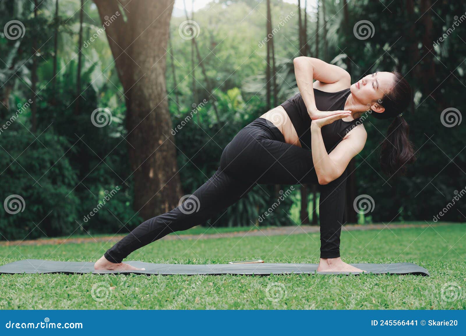 Women silhouette side crane crow yoga pose Vector Image