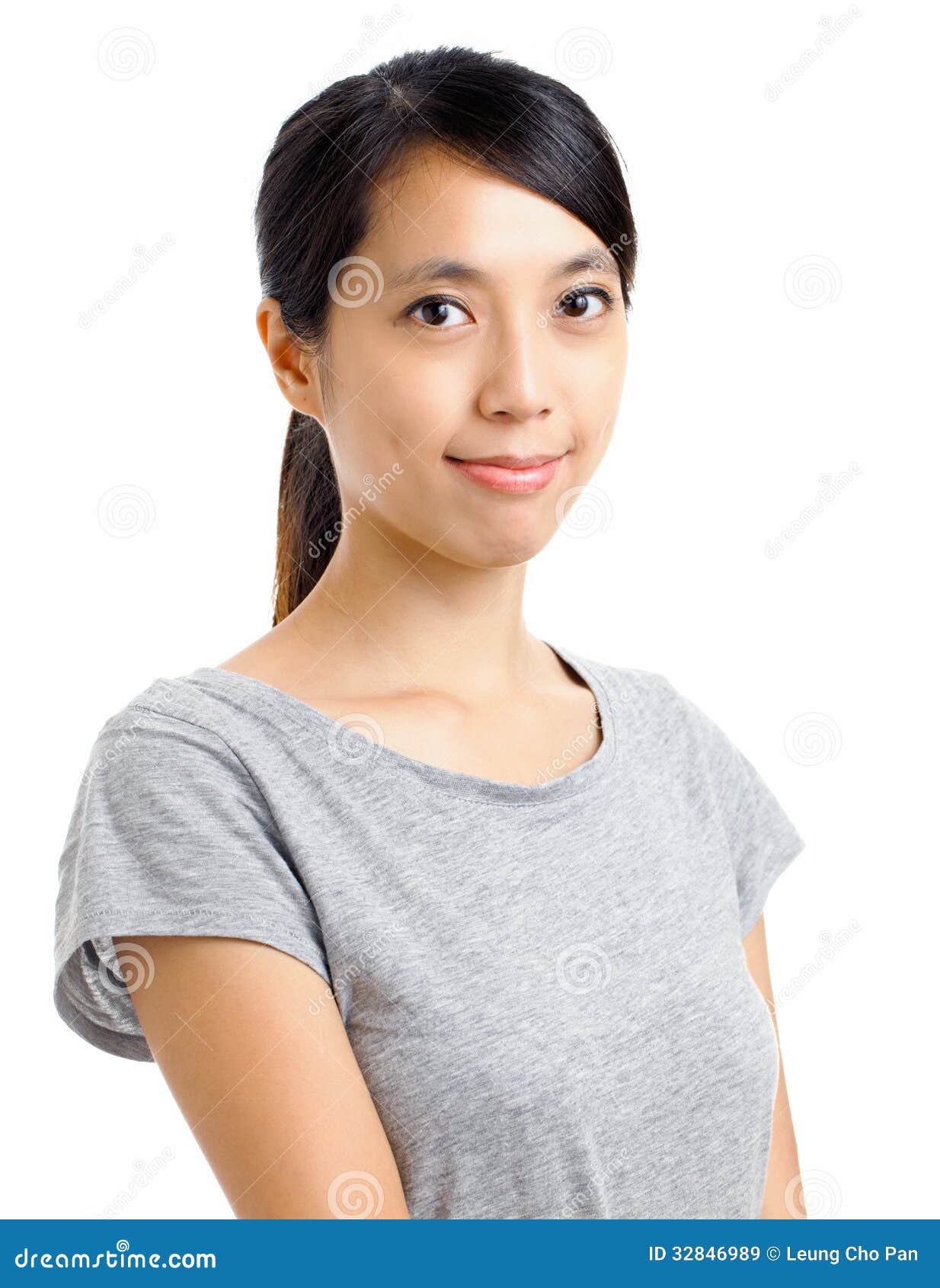 Asian Woman With Smile Stock Image Image Of Hair Chinese 32846989