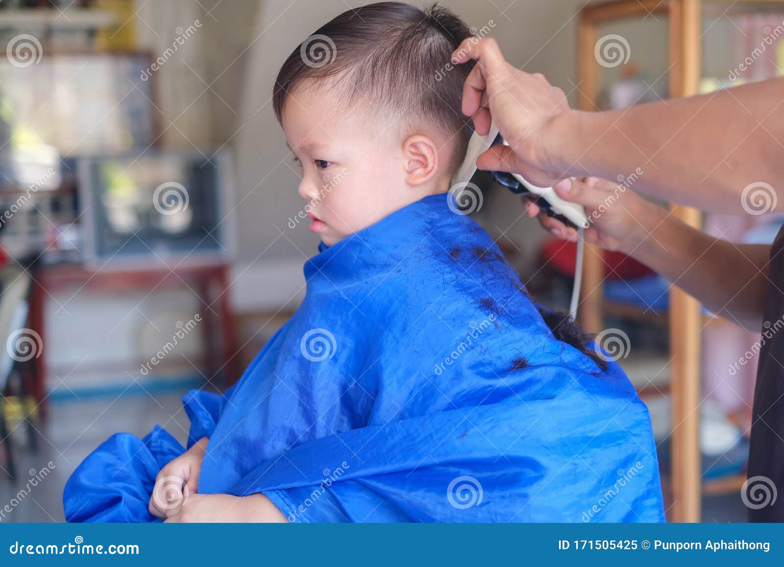 Asian 3 Years Old Toddler Baby Boy Child Getting a Haircut at the  Hairdresser`s Barber Shop Stock Image - Image of fashion, comb: 171505425