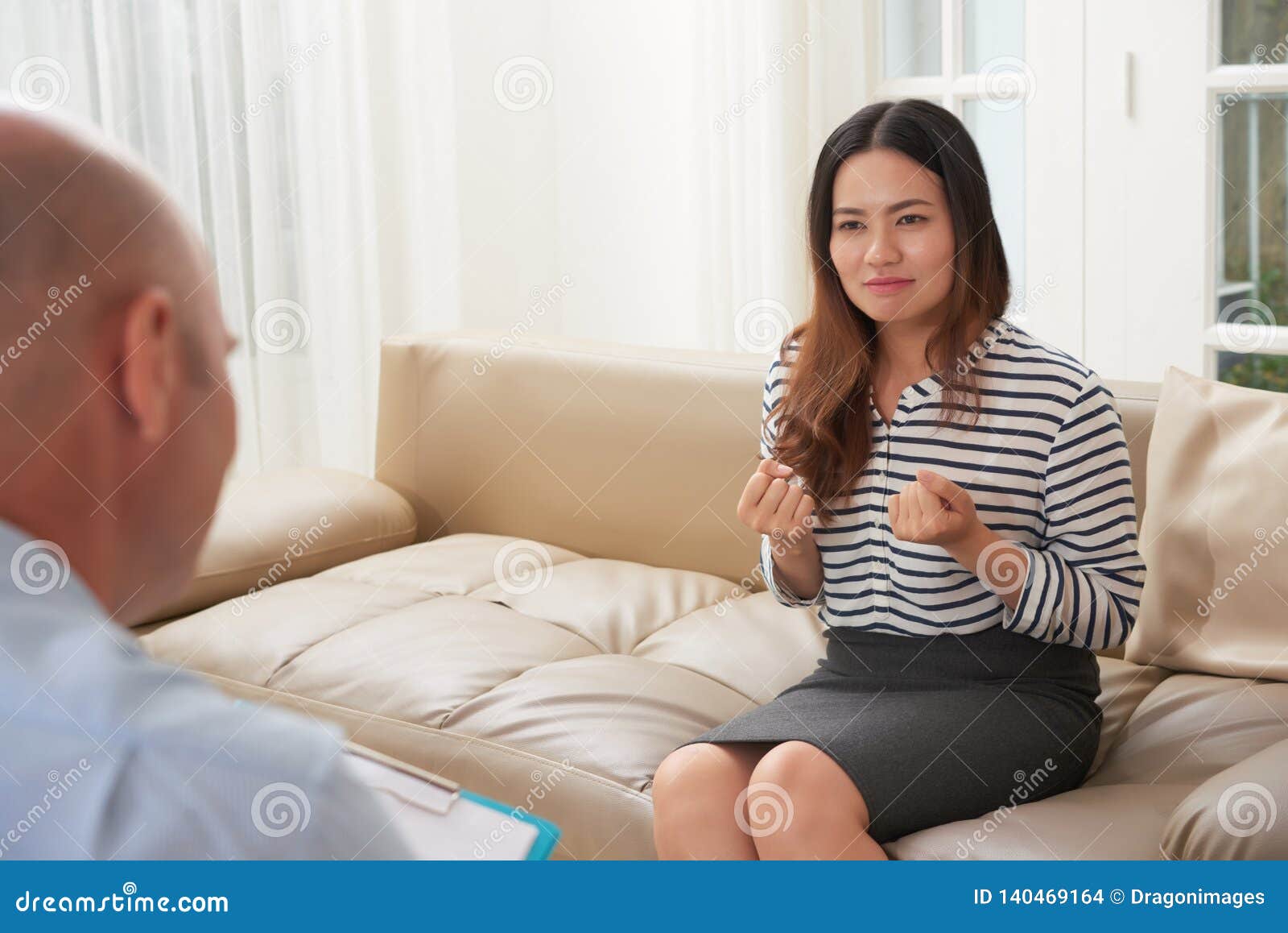 Female Patient At Doctors Office Stock Photo Image Of Prescription