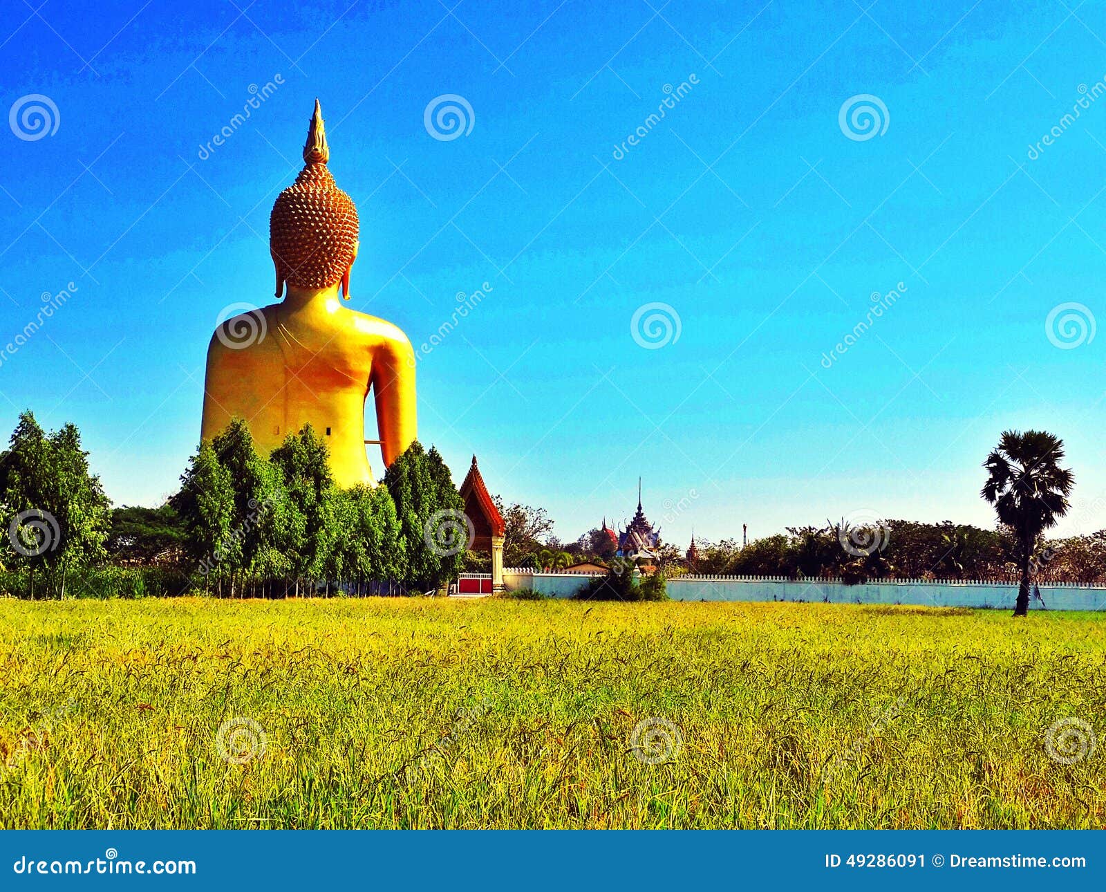 Asiastyle van de het standbeeldtempel van boedha van de de ...