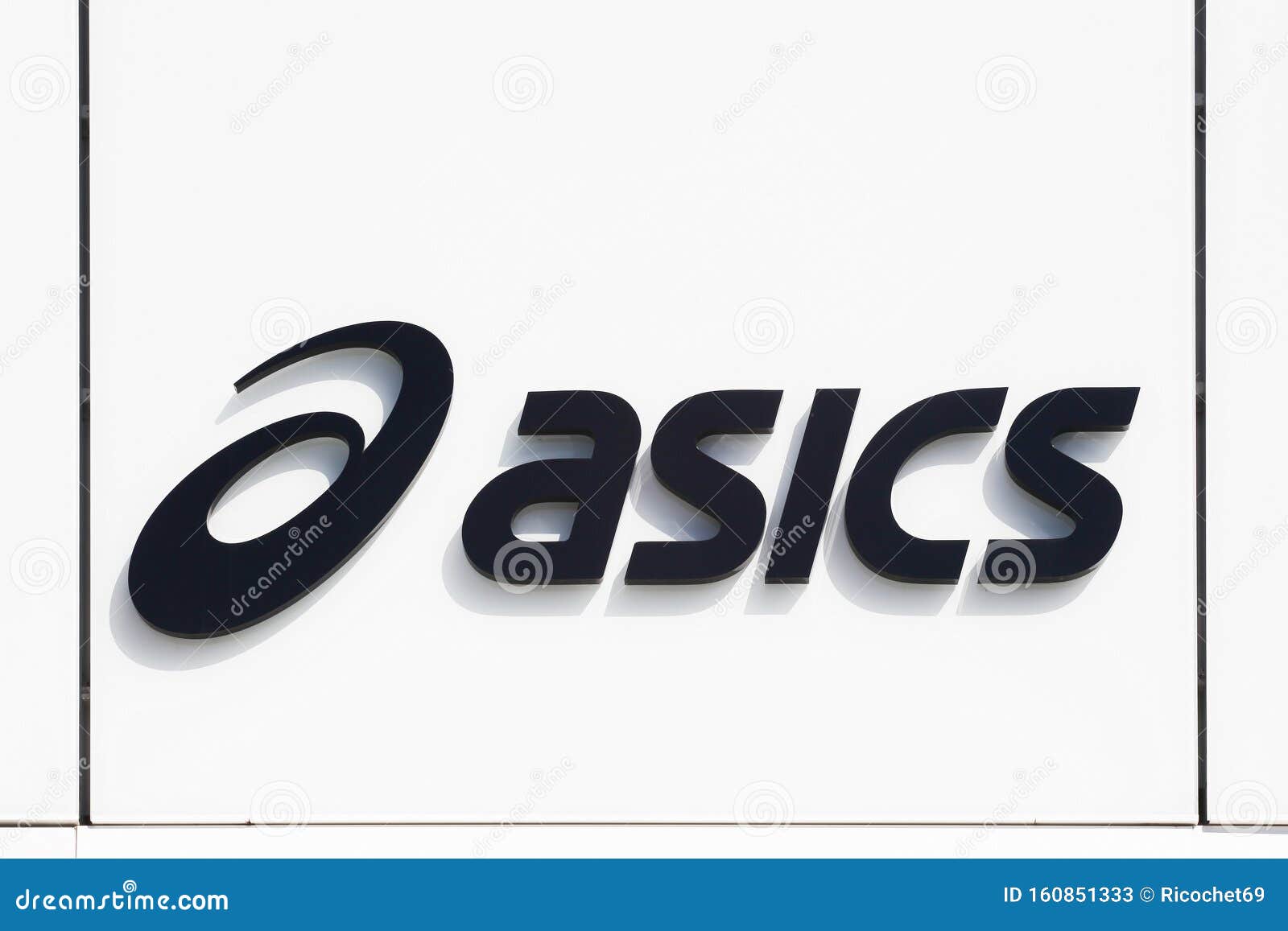 Asics logo on a stock photo. Image of footwear - 160851333