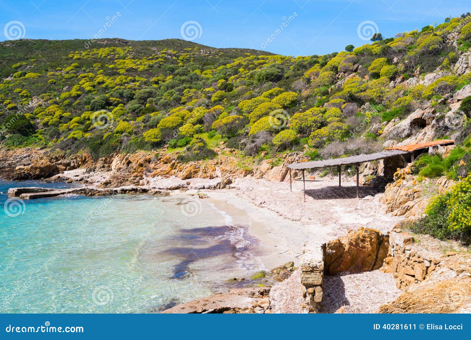 asinara island in sardinia, italy