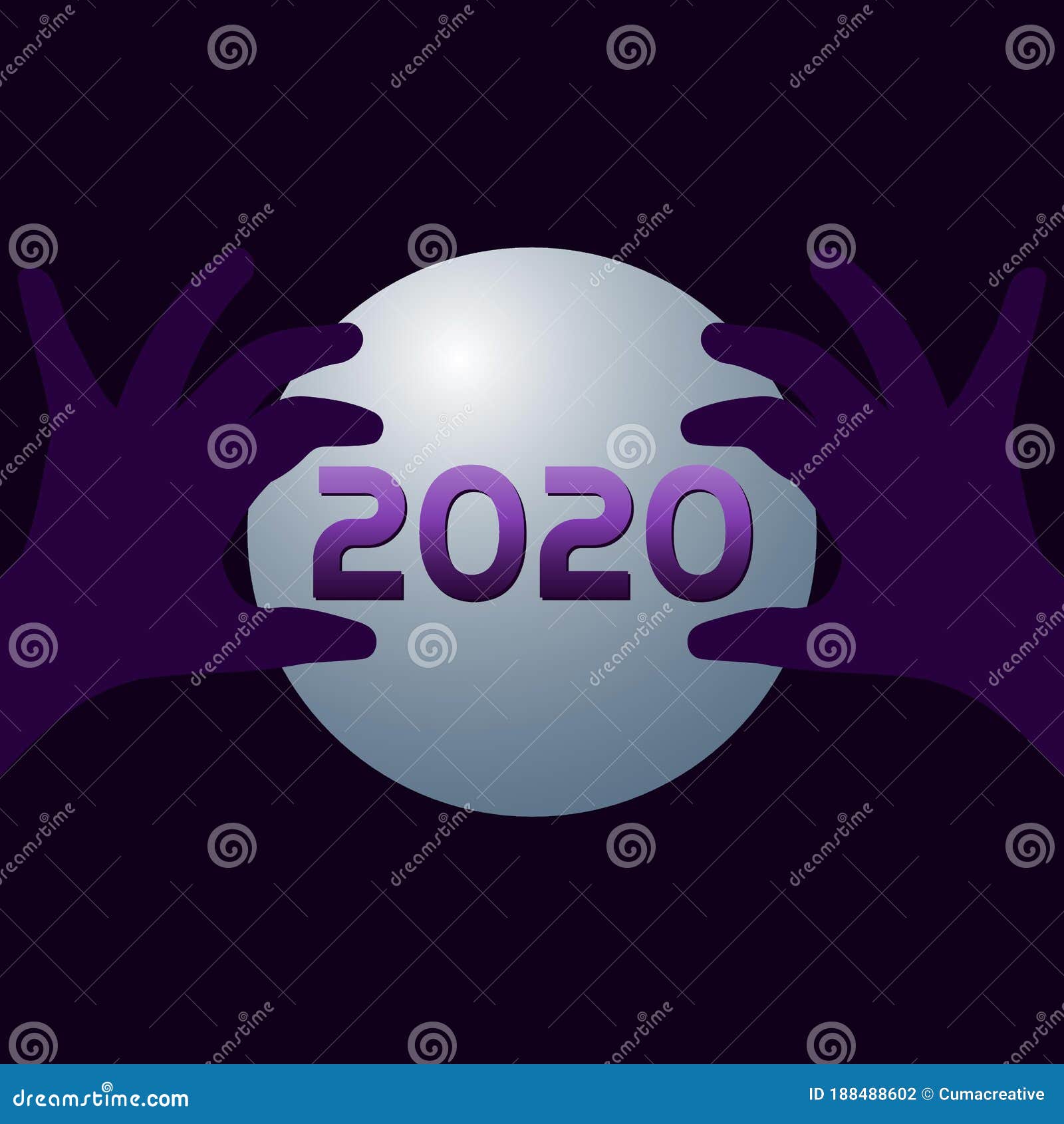 Ask the Fortune Teller for 2020 Reading. Vector Illustration Stock Vector Illustration of