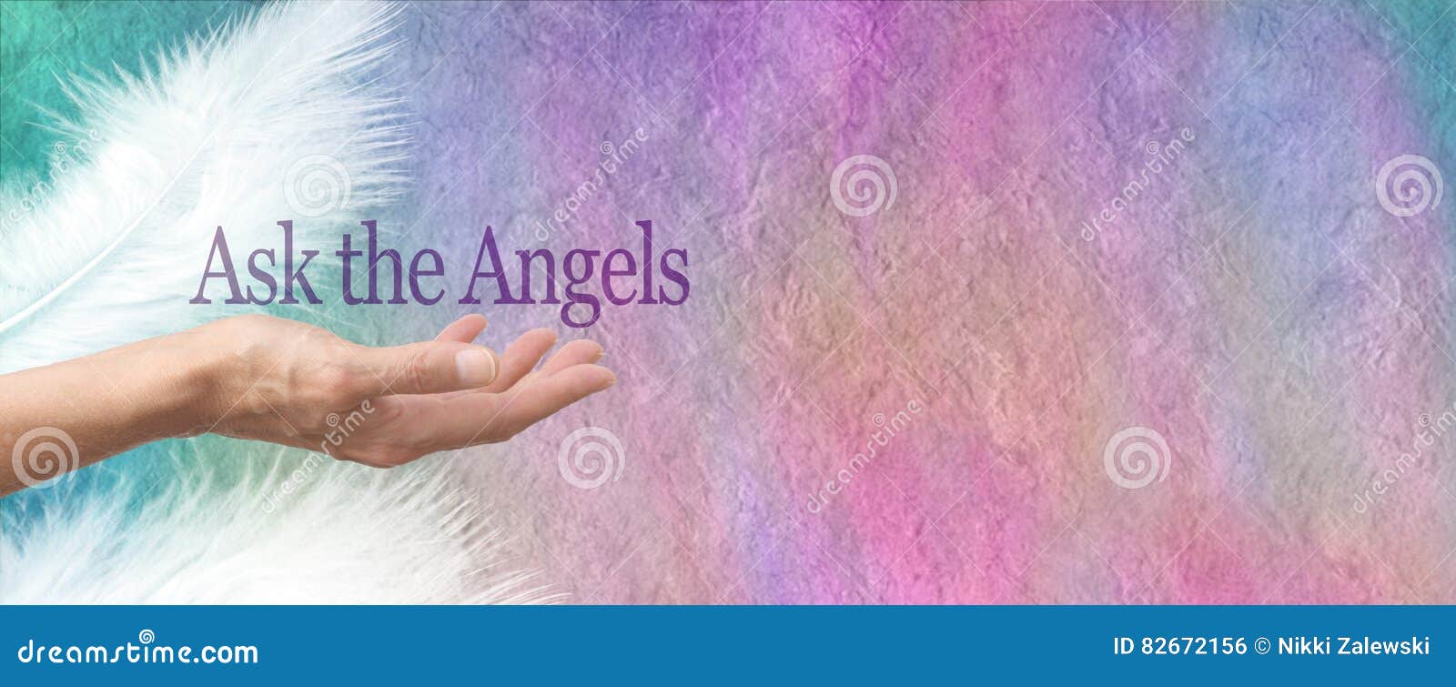 ask your angels parchment banner