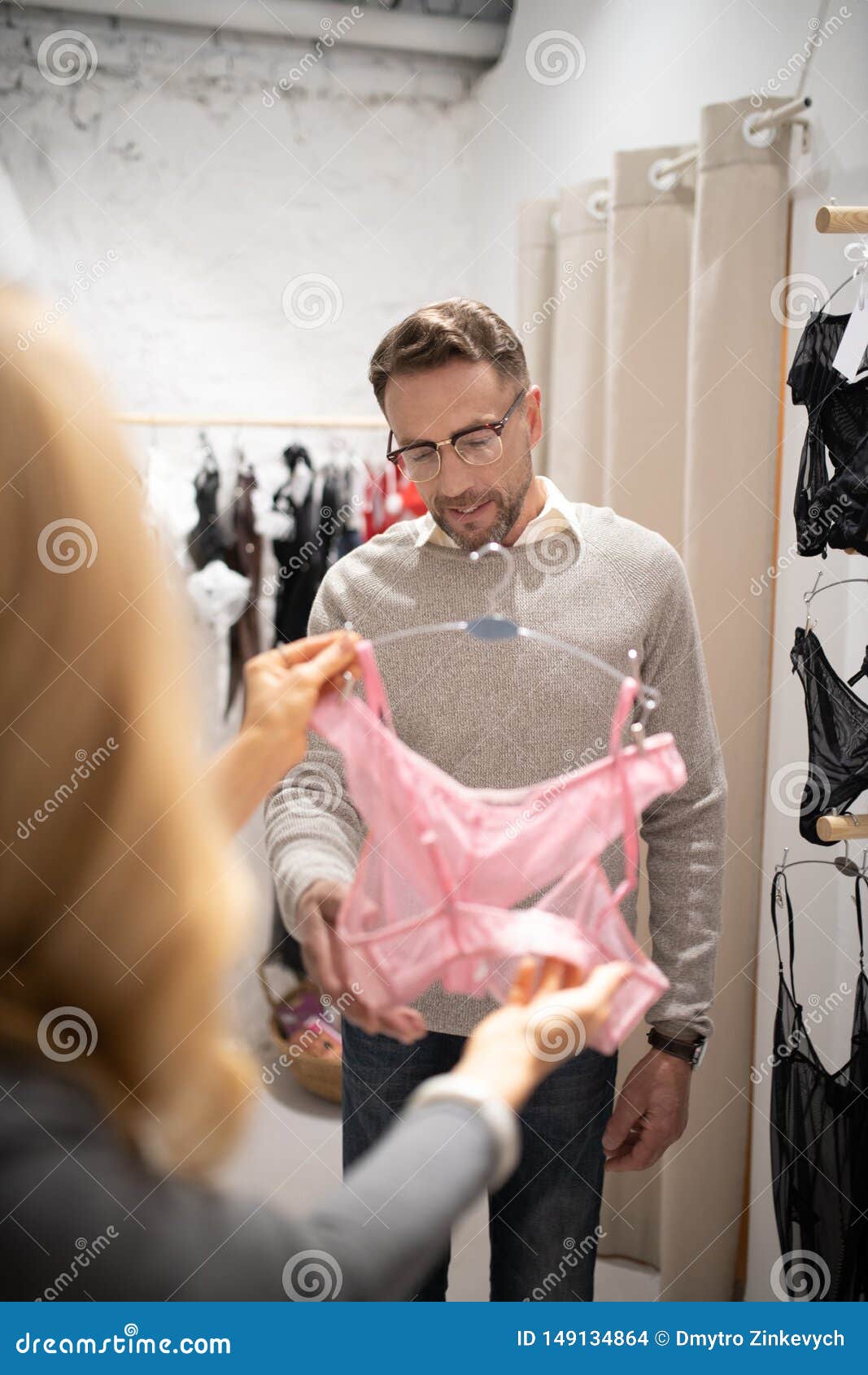 husband wearing wifes underwear