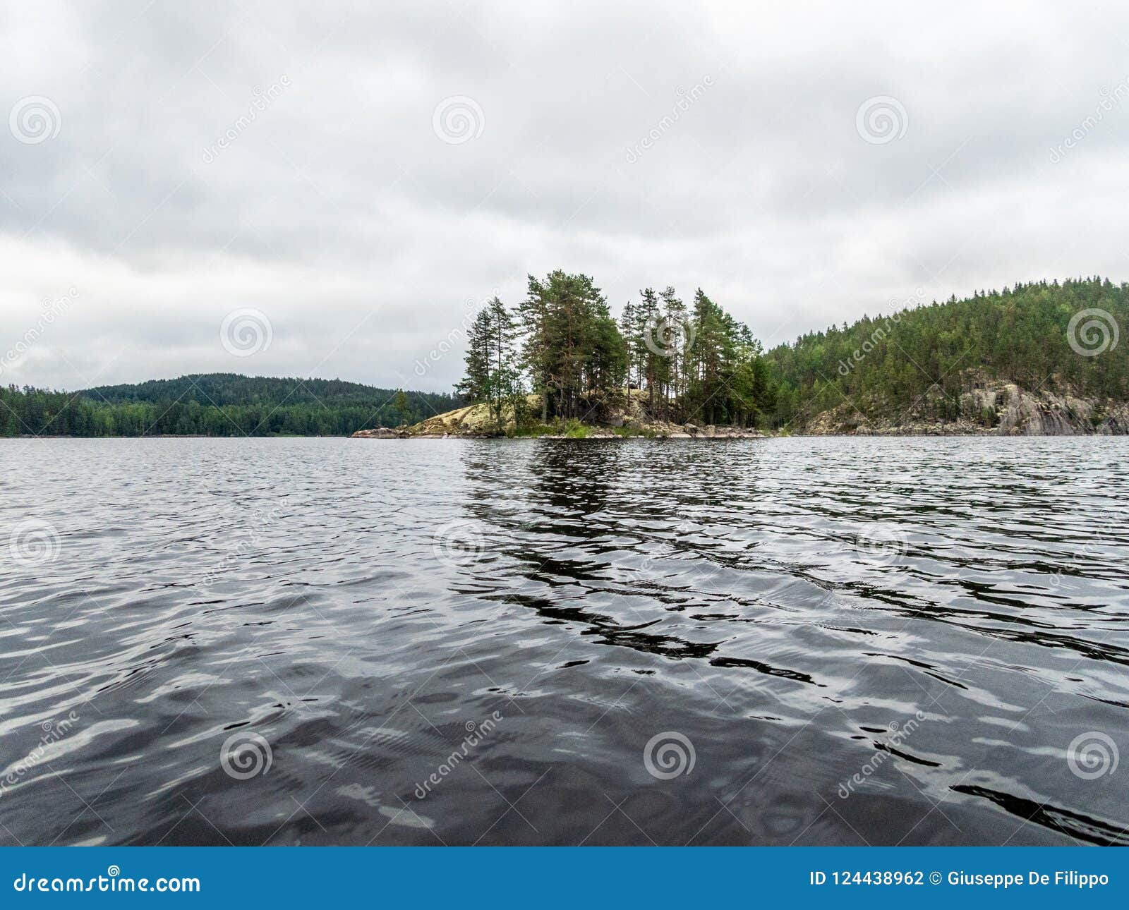 asmall rocky island on the saimaa lake in finaland - 2