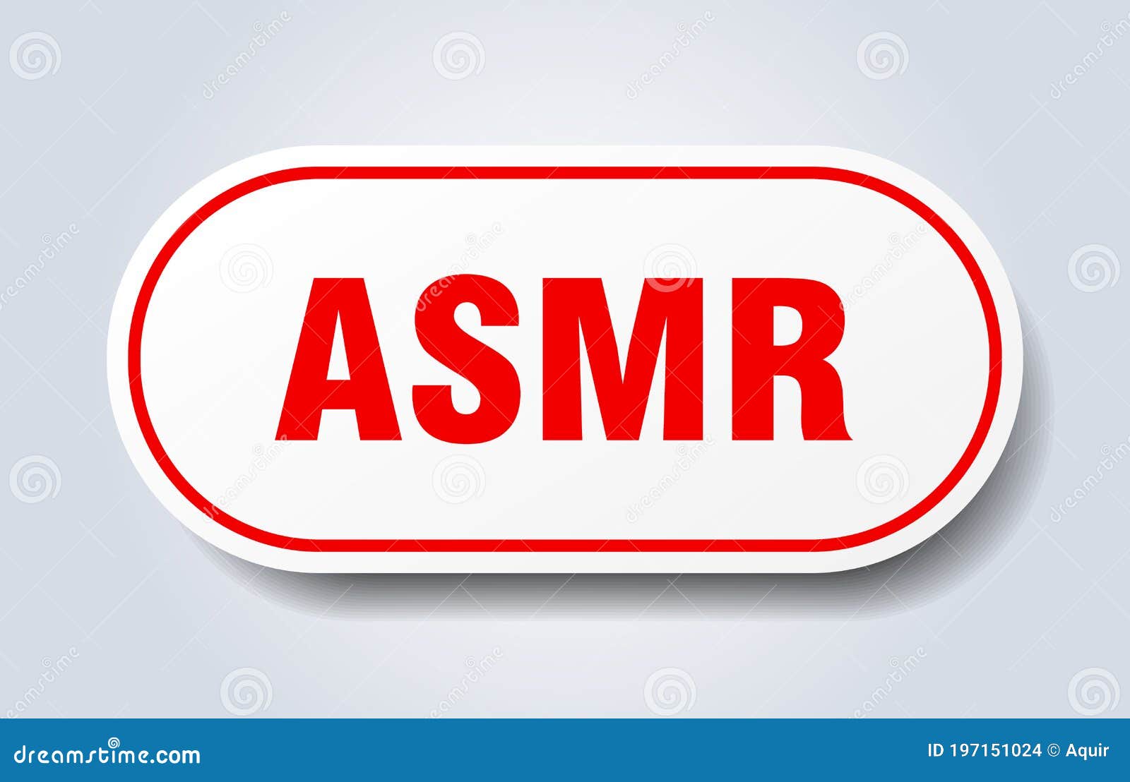 Asmr Sign. Asmr Grunge Stamp. Vector Illustration | CartoonDealer.com ...