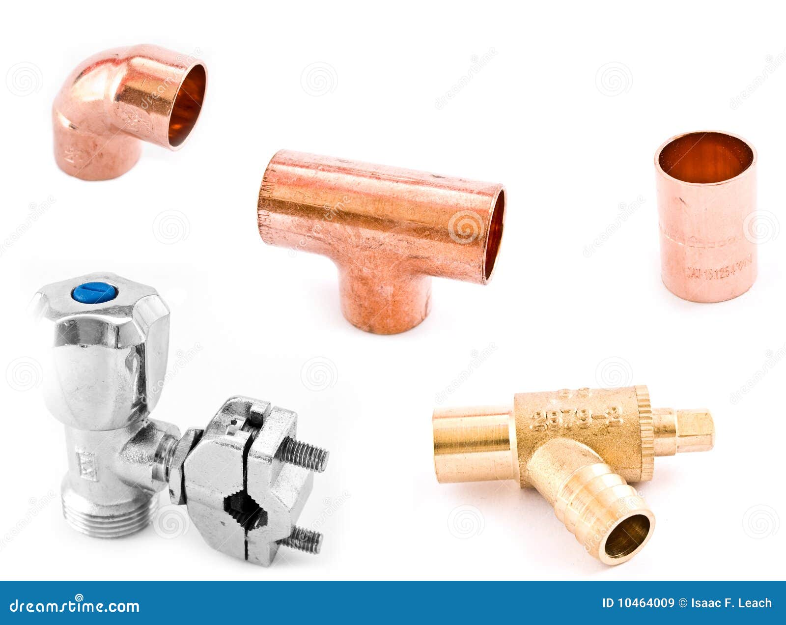 Asorted Plumbing Fittings stock image. Image of plumber 10464009