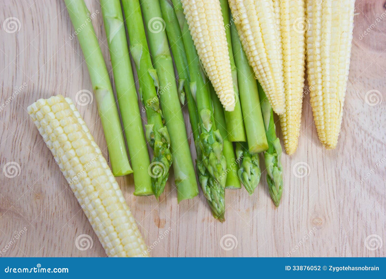 Asparagus and baby corn. stock photo. Image of cook, storage 33876052