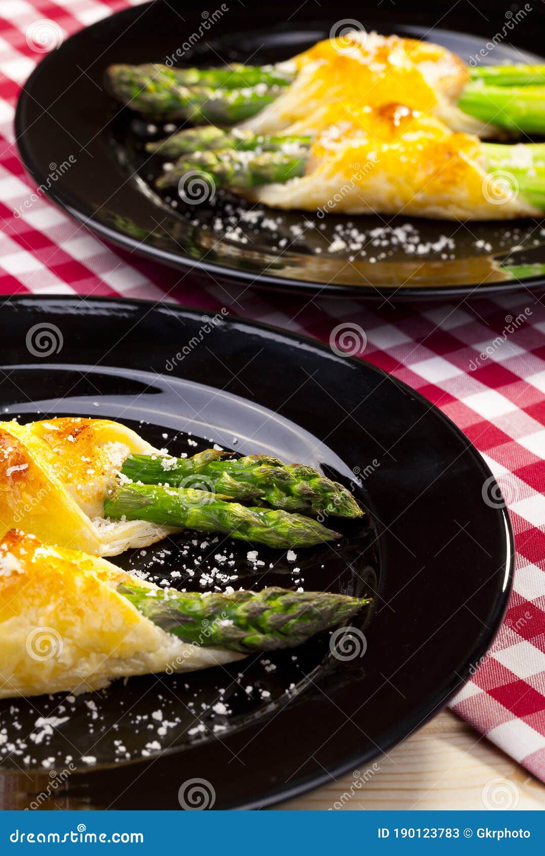 Asparagus Baked in Puff Pastry Stock Image Image of pastry, gourmet