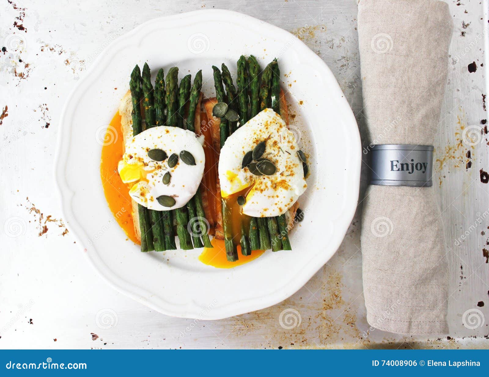 Asparagus and eggs stock photo. Image of cookies, galette 74008906