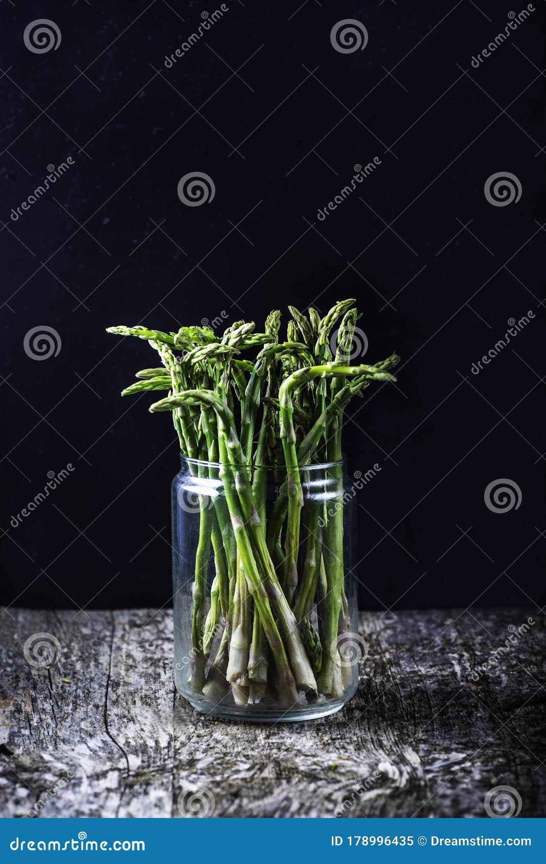 Asparagus in a glass jar stock image. Image of tasty 178996435
