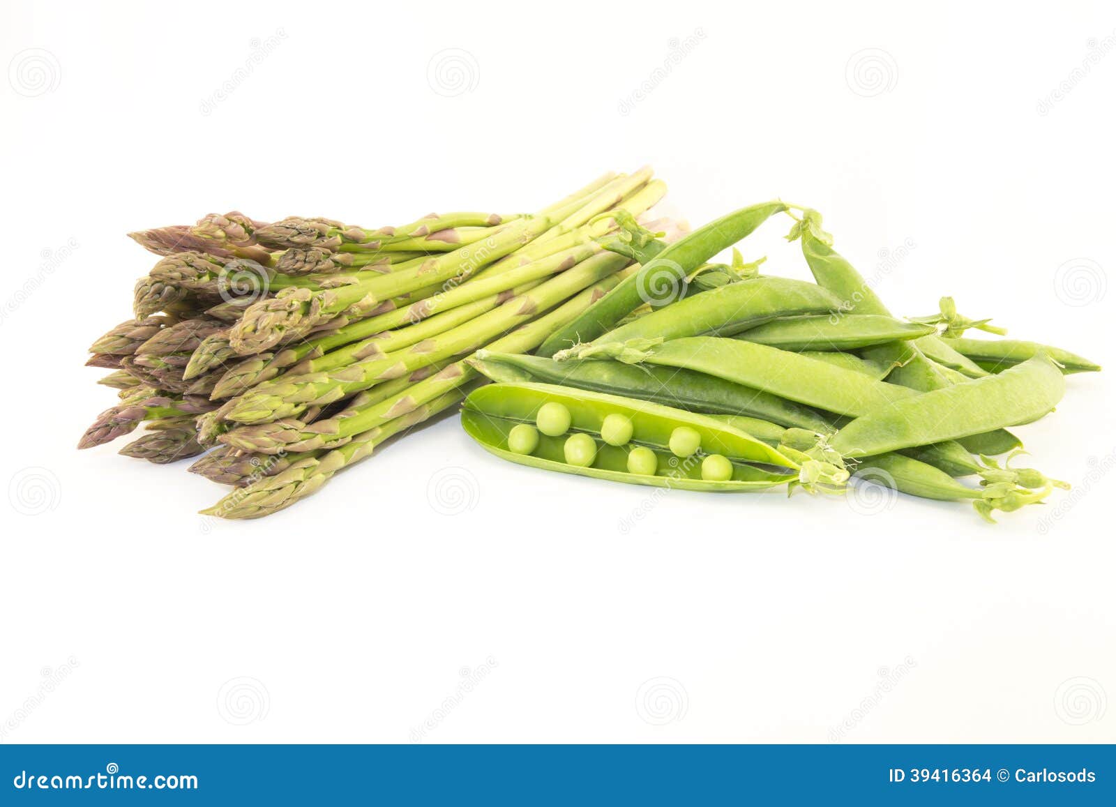 Asparagus and green peas stock photo. Image of spring 39416364