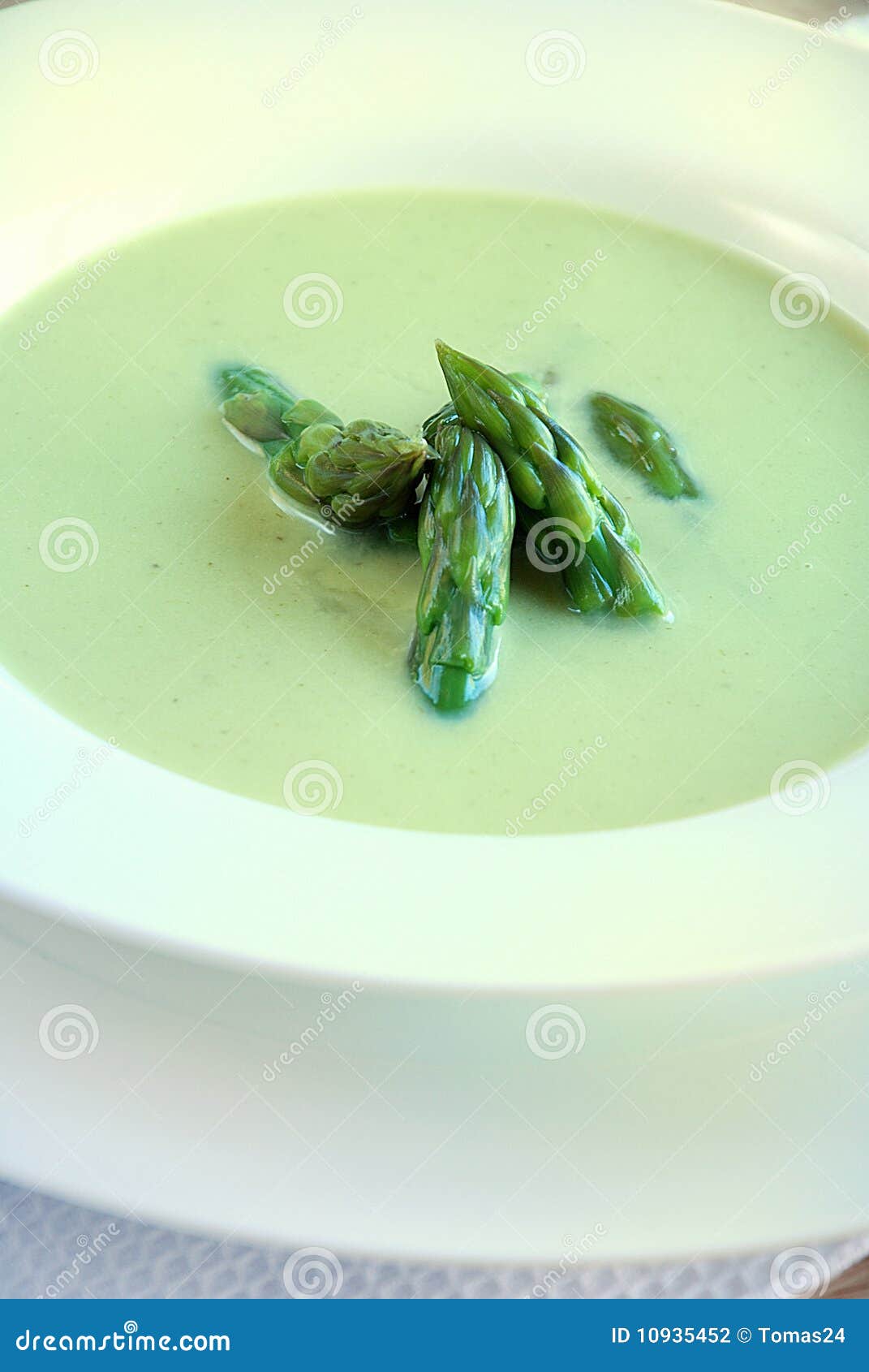 Asparagus soup stock photo. Image of eating, green, asparagus 10935452