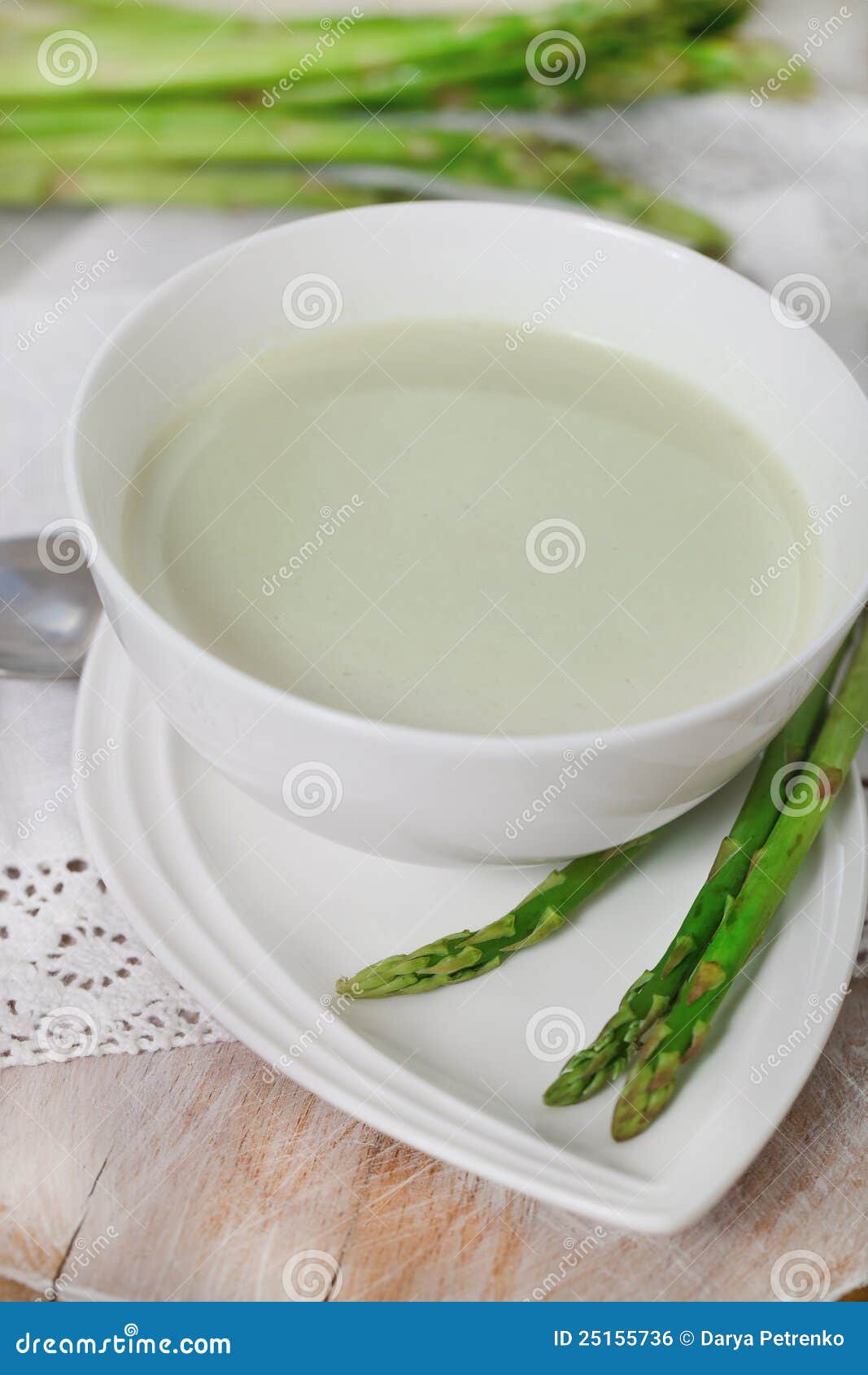 Asparagus Soup in a Soup Bowl Stock Photo Image of plant, nutrition
