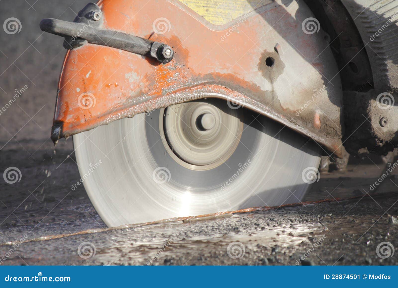 Asphalt Cutter Blade stock image. Image of street, blade 28874501