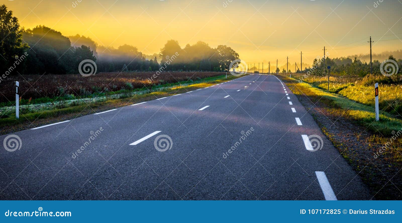 Asphalt road at sunrise stock image. Image of photography ...