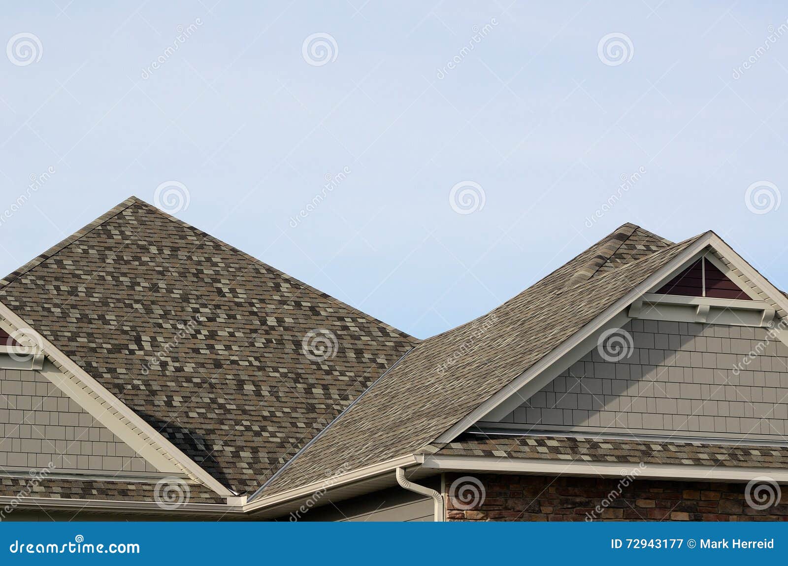 asphalt shingles on a hip roof