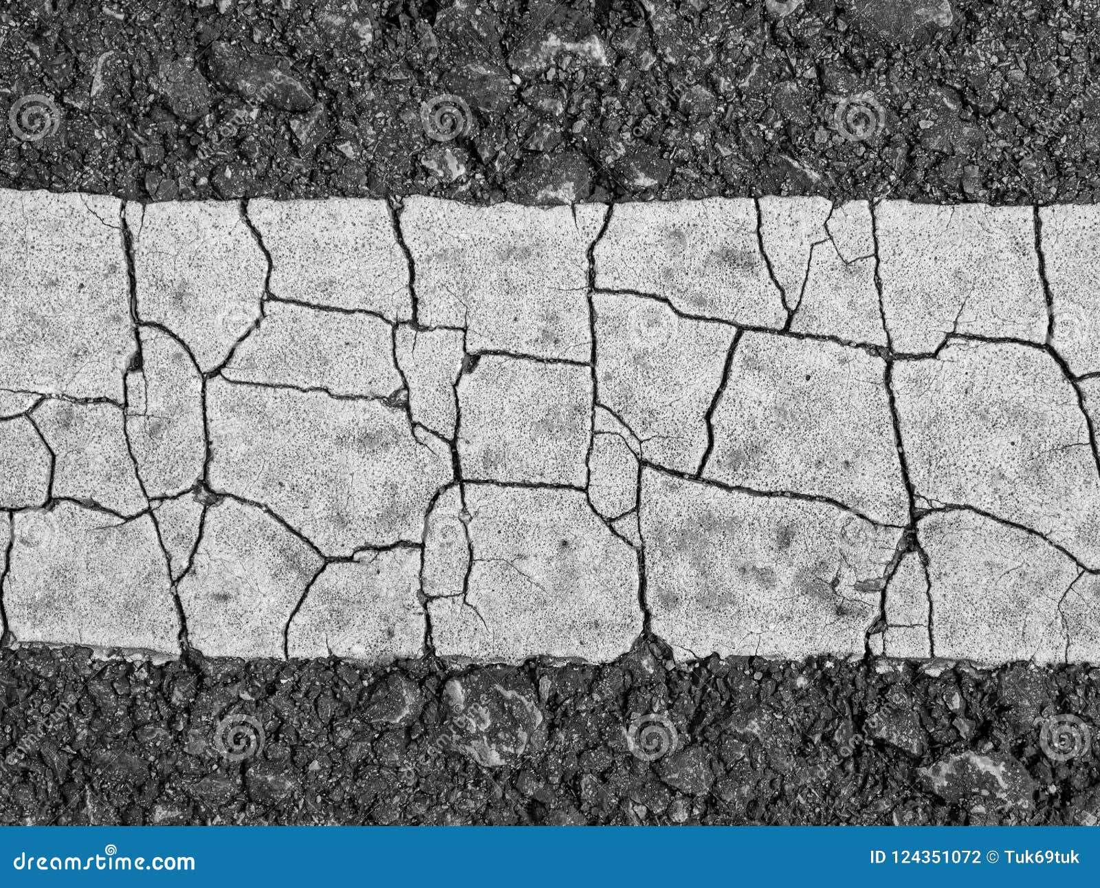 Asphalt Surface of Road with Lines Abstract Background Stock Photo