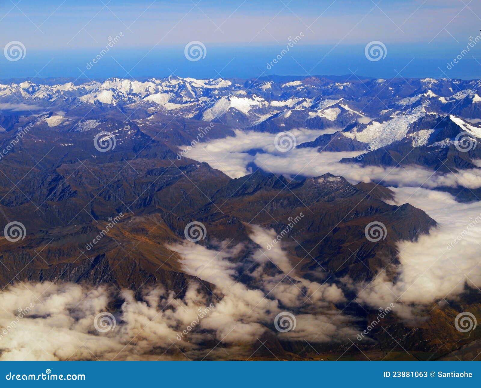 Aspiring парк держателя. воздушное фото mountians ледников