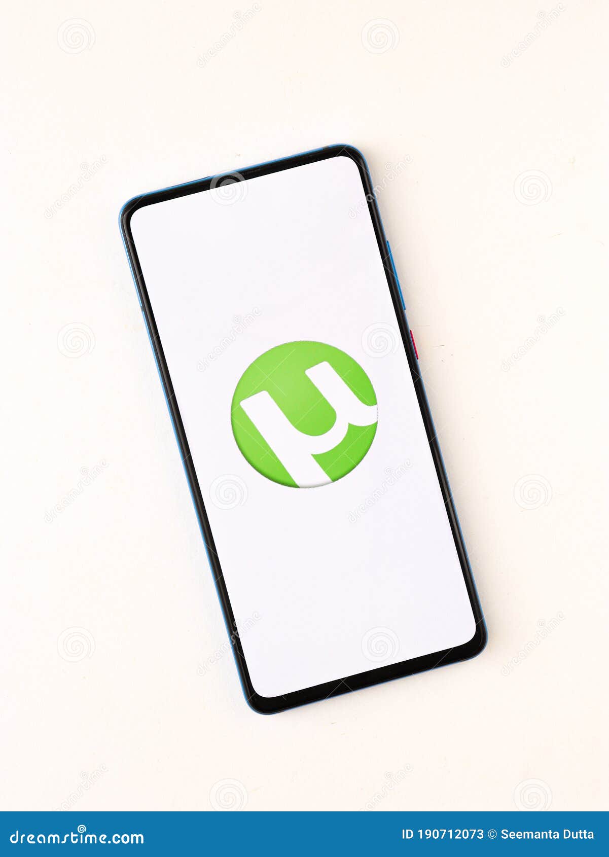 Assam, India June 25, 2020 Utorrent a Torrent Downloader. Editorial