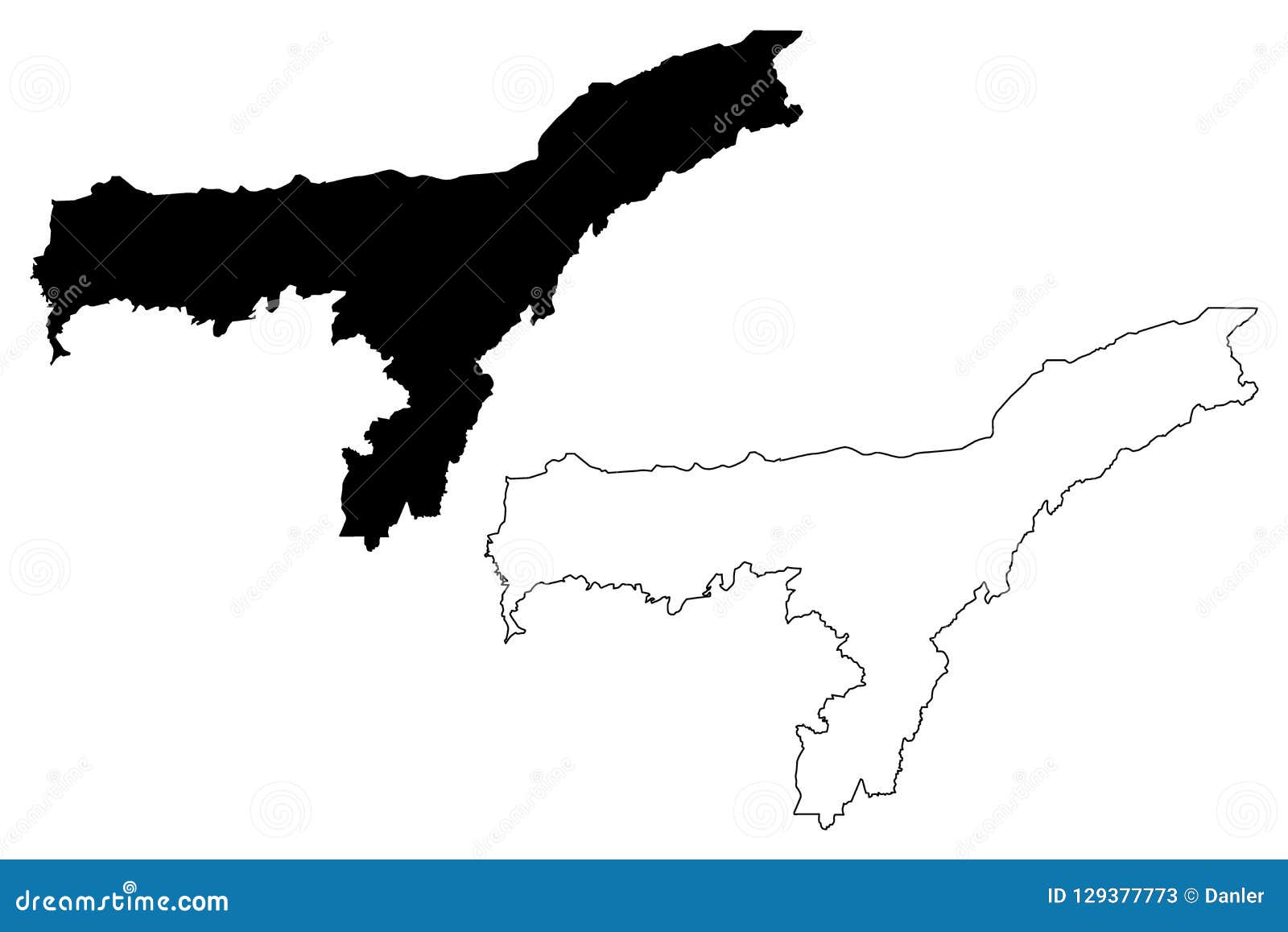 Create Custom Assam Map Chart with Online, Free Map Maker.