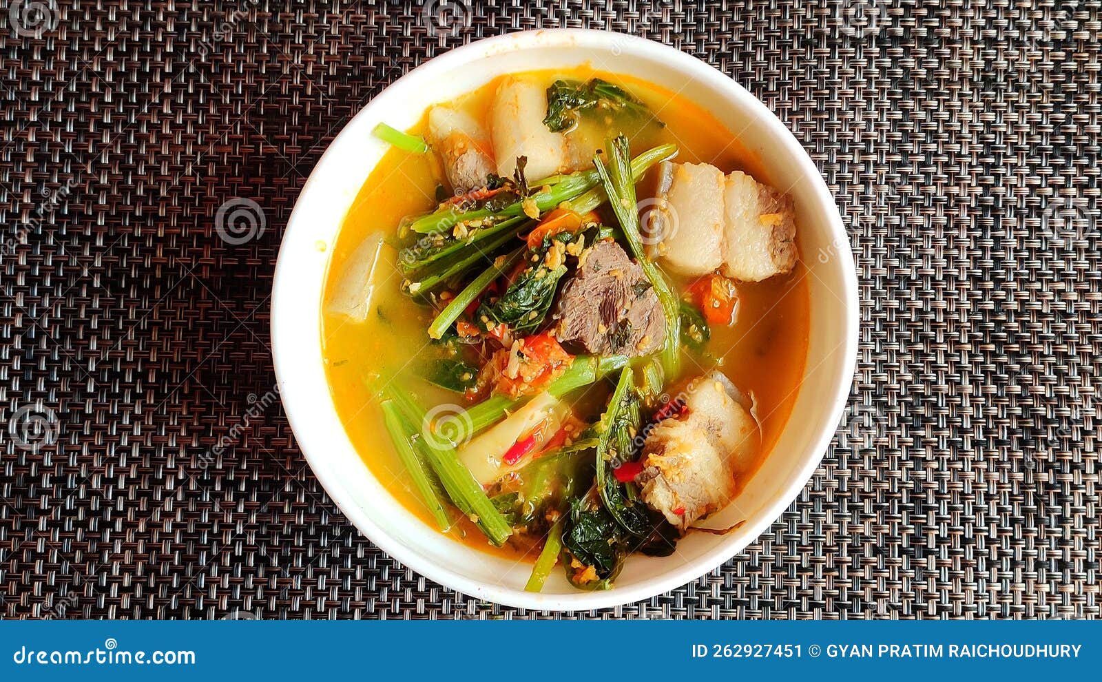 Assamese Style Boil Pork Curry Stock Image - Image of plate, meal ...
