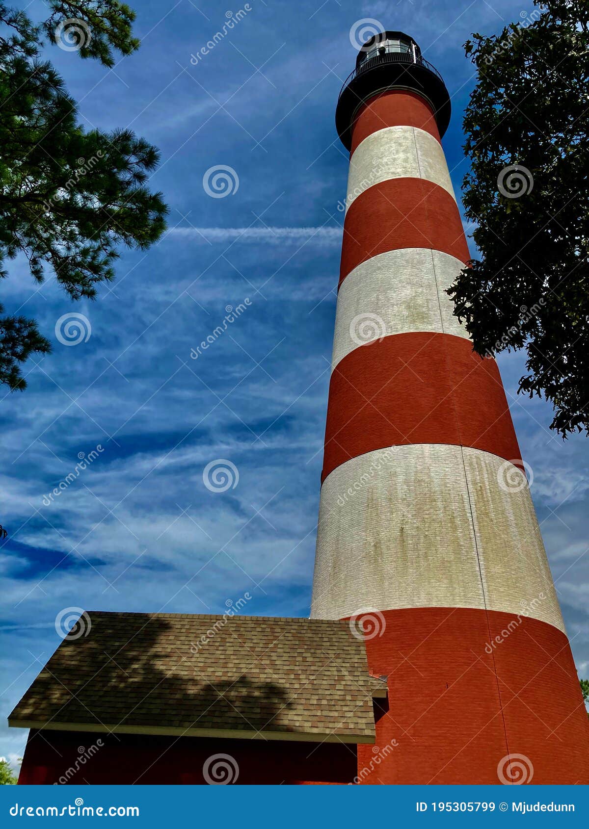 Assateague Lighthouse stock image. Image of striped 195305799