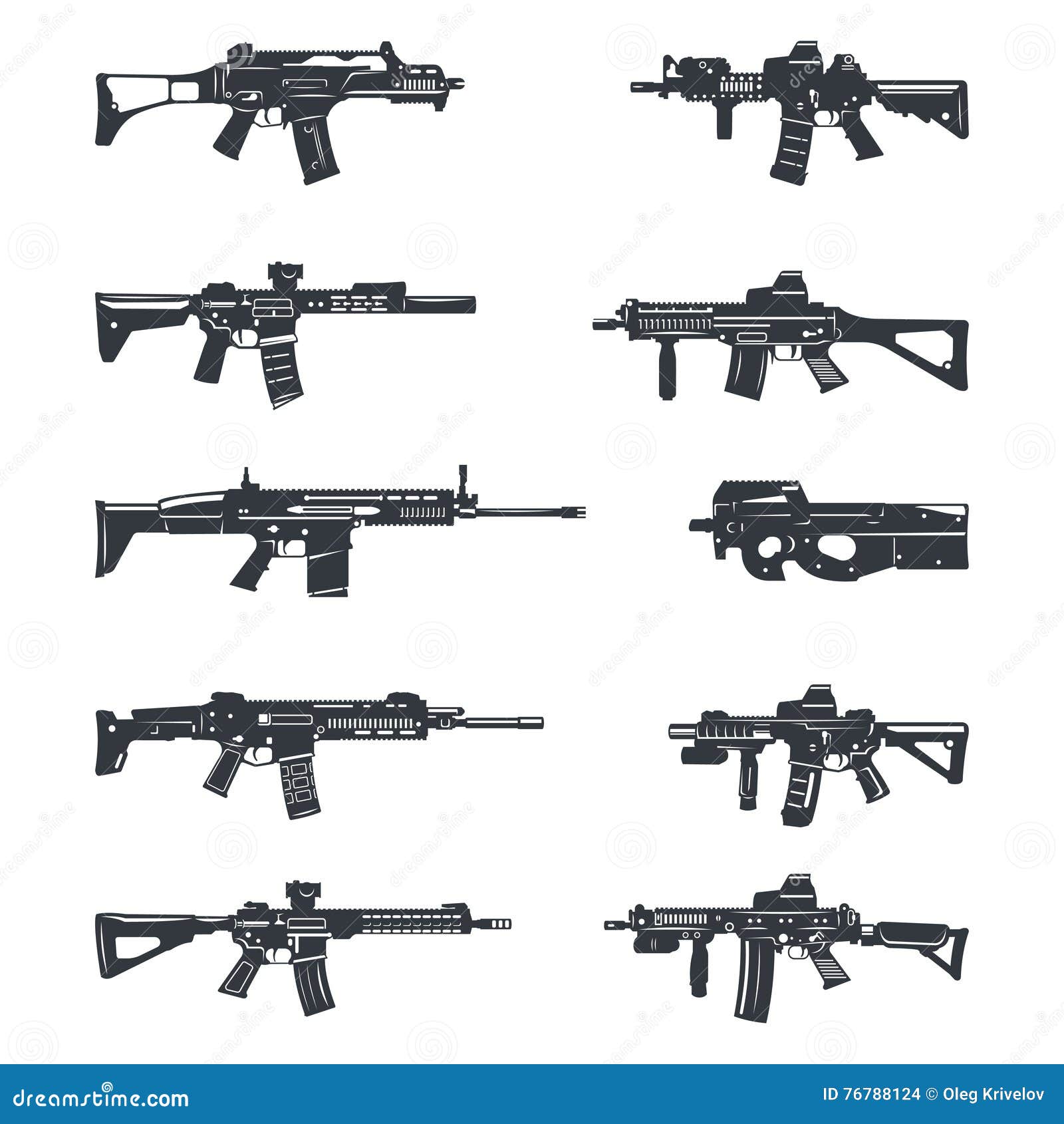 GUNS & GIRLS ILLUSTRATED – ASSAULT RIFLE & BATTLE RIFLE of the