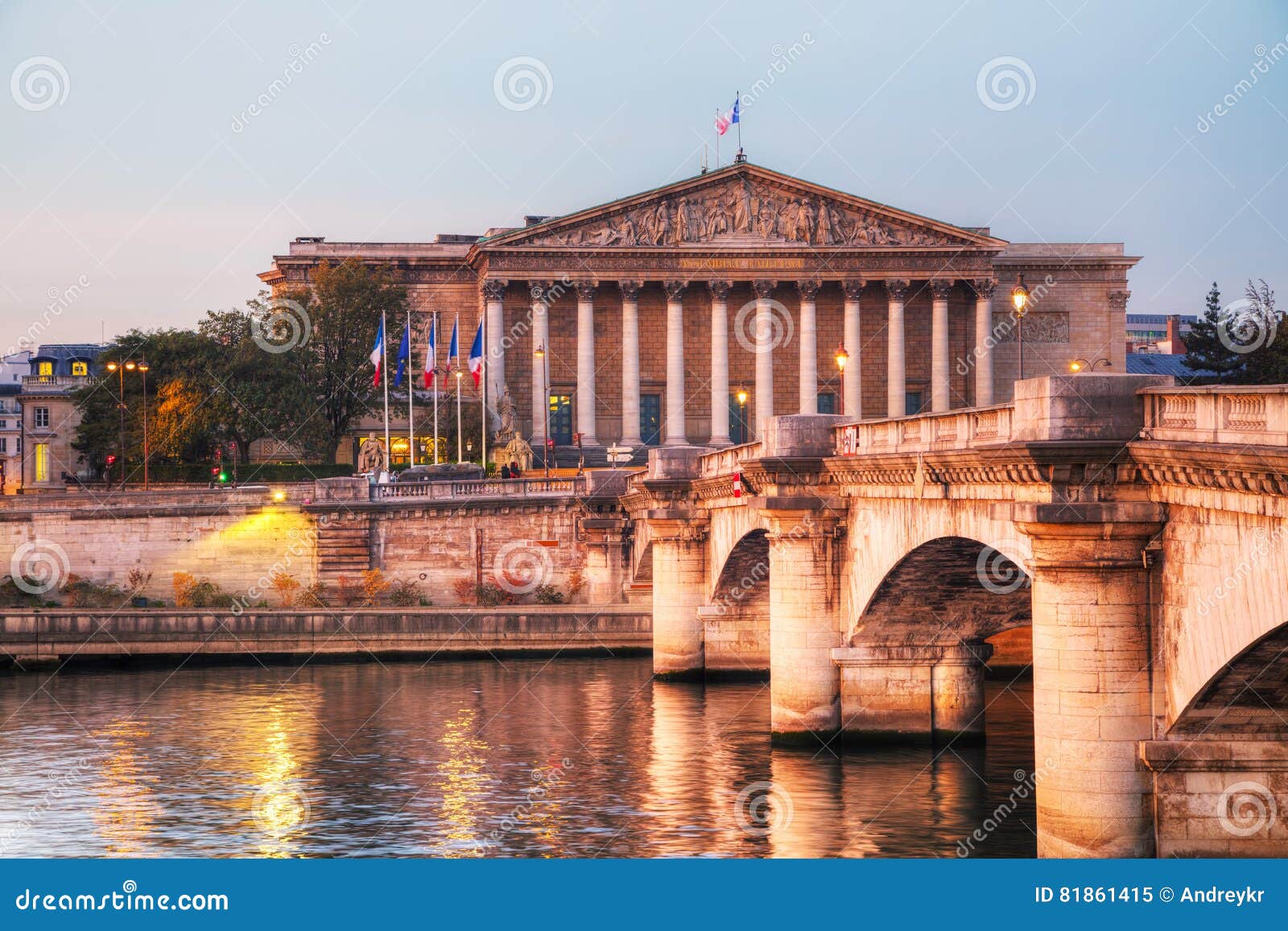 assemblee nationale national assembly in paris, france