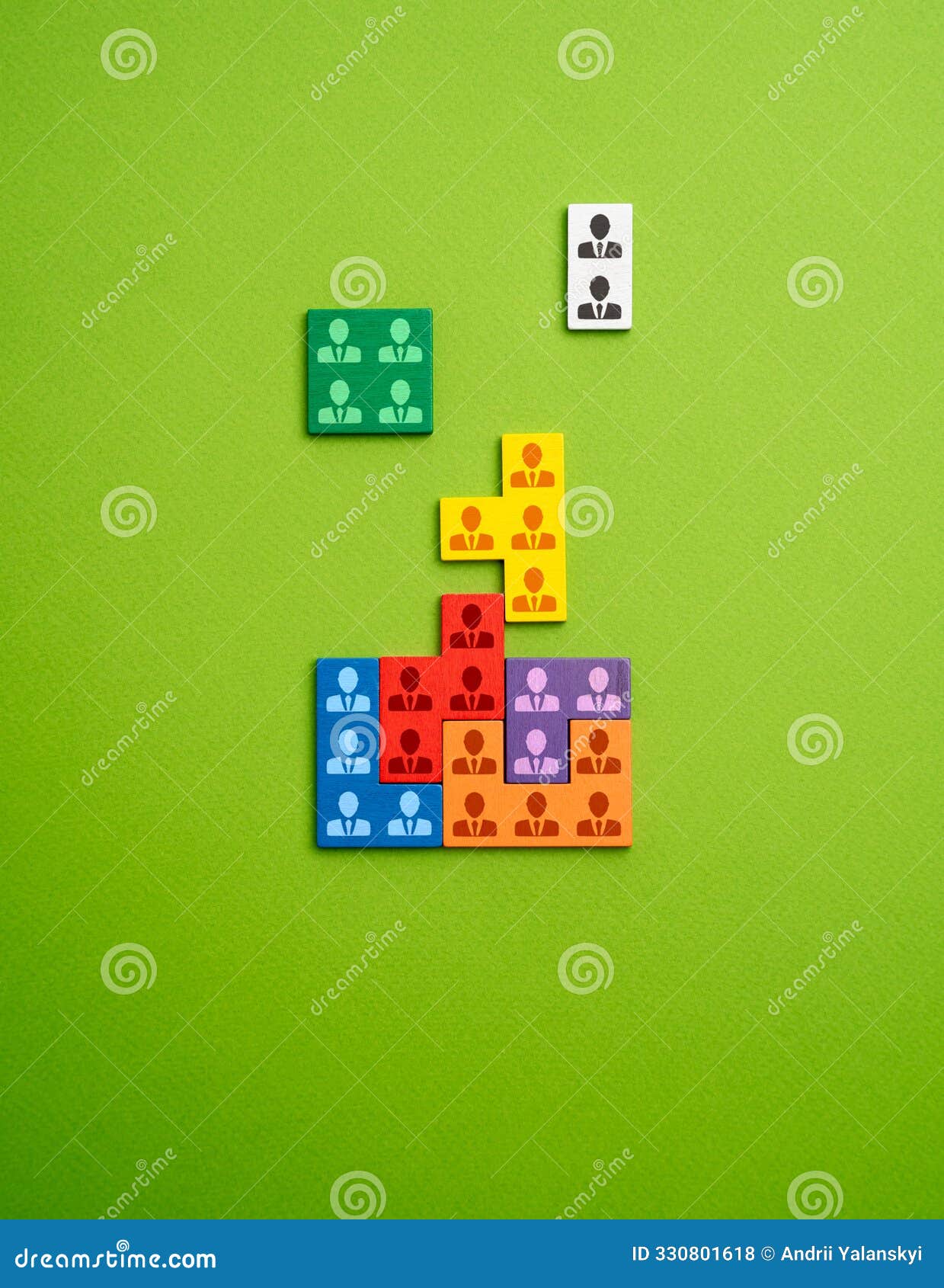 assembling a company from various teams and departments.