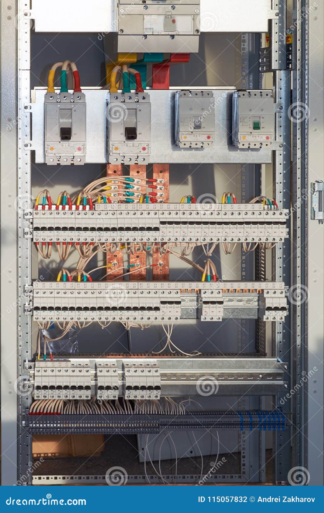 Assembly Of The Electrical Distribution Cabinet Connecting Wires