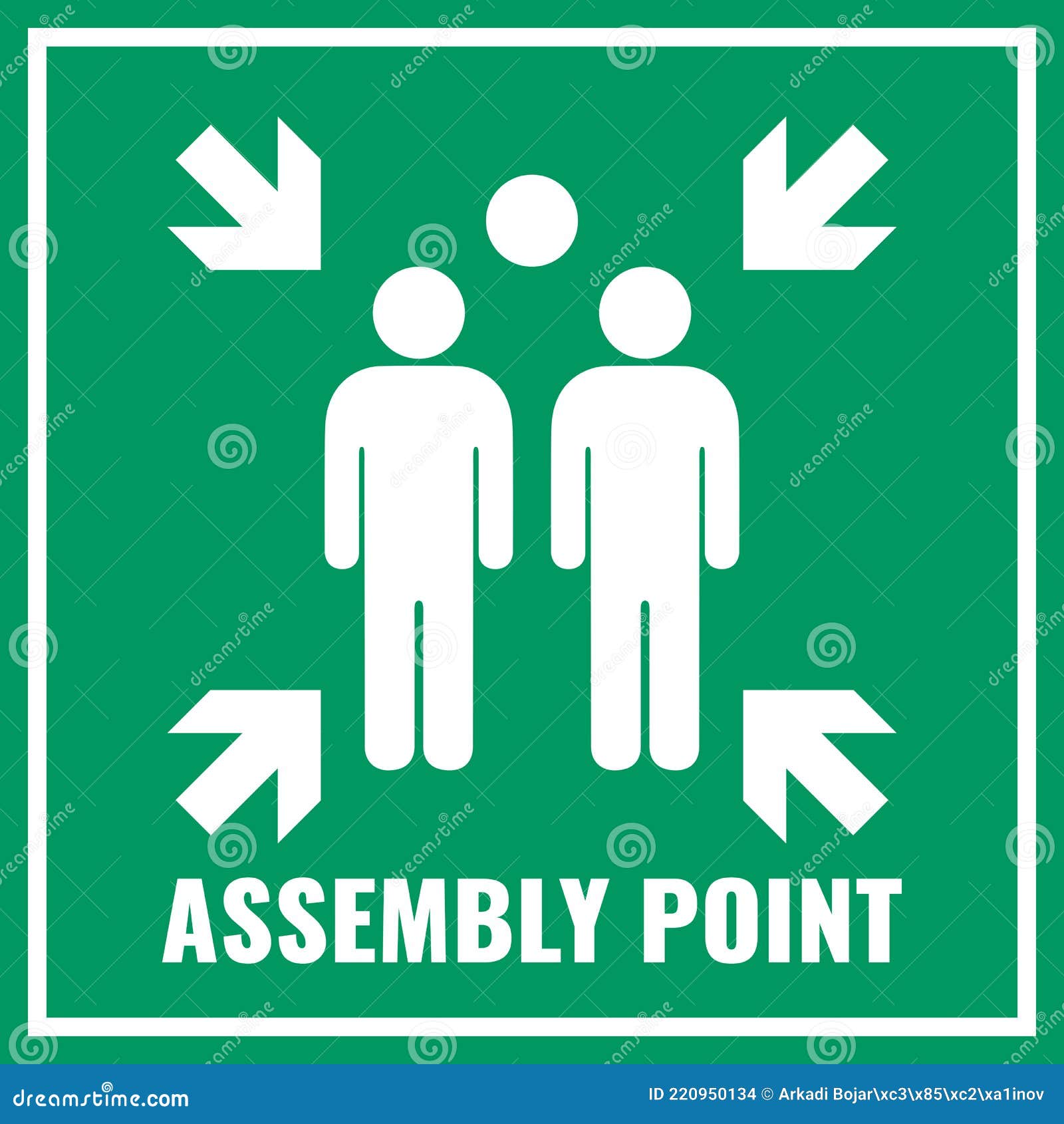 assembly point  sign