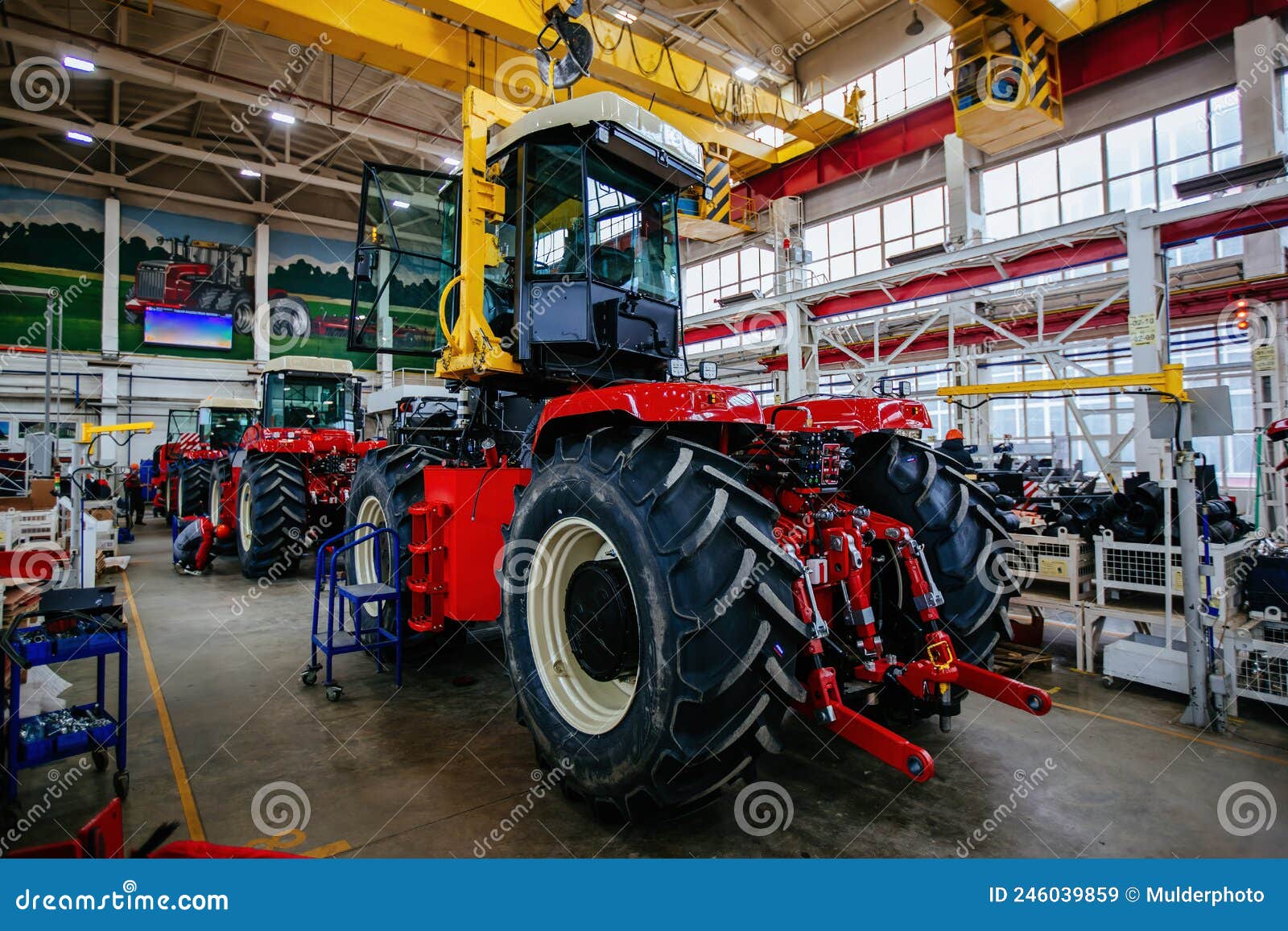 Assembly Process of Agricultural Tractors in Industrial Stock