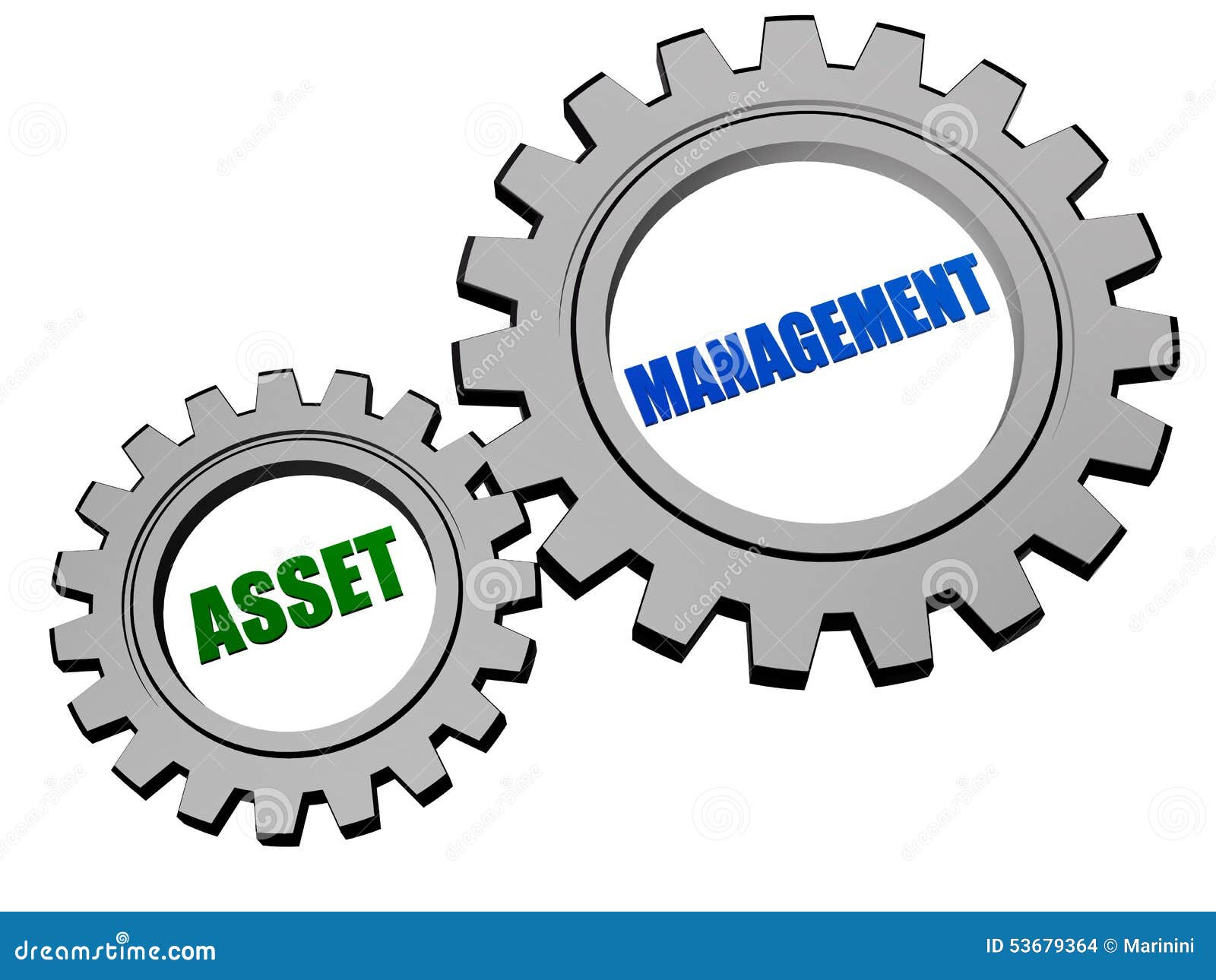 Asset Management In Silver Grey Gears Stock Illustration Illustration of management, banking