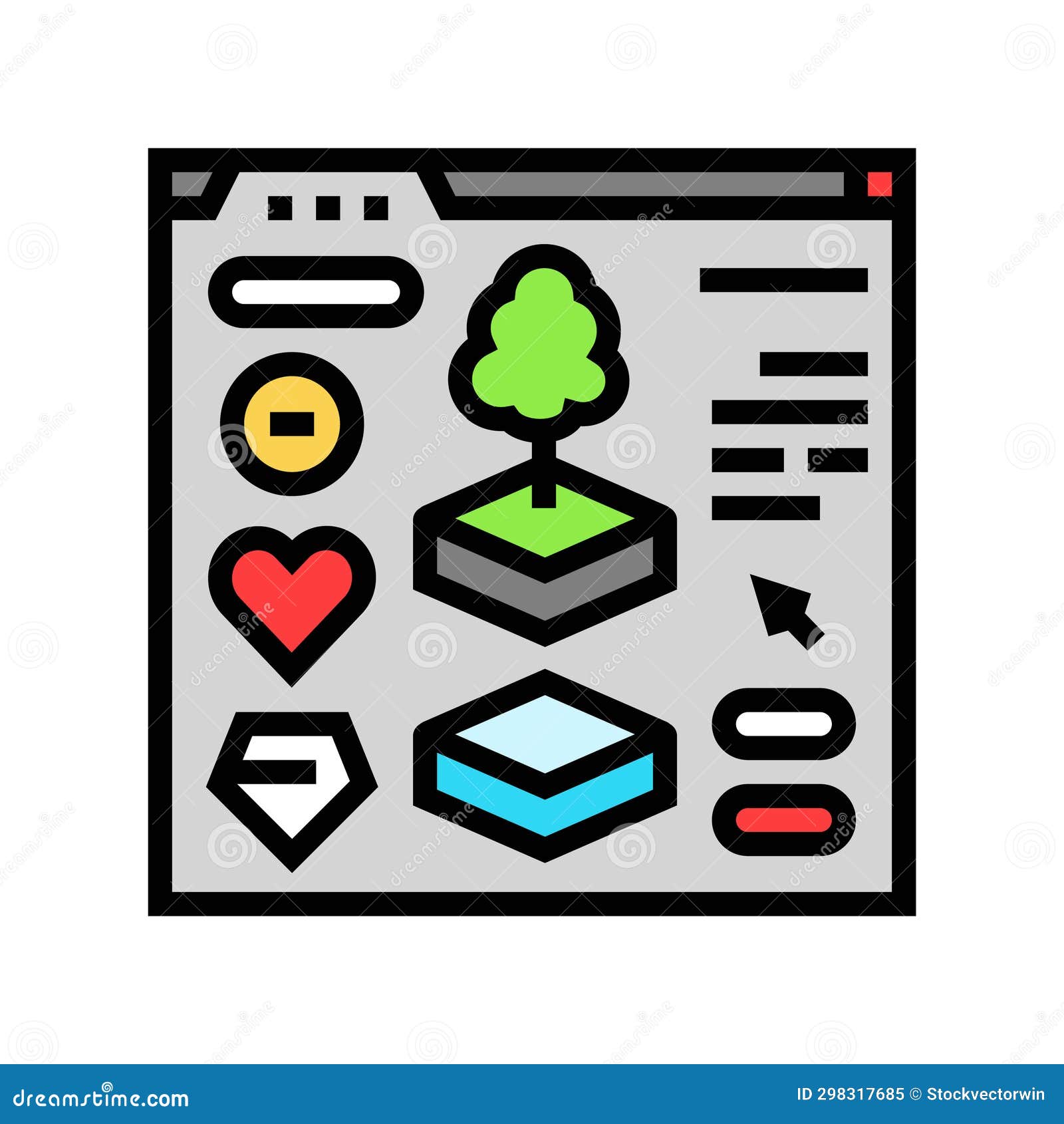 assets game development color icon  