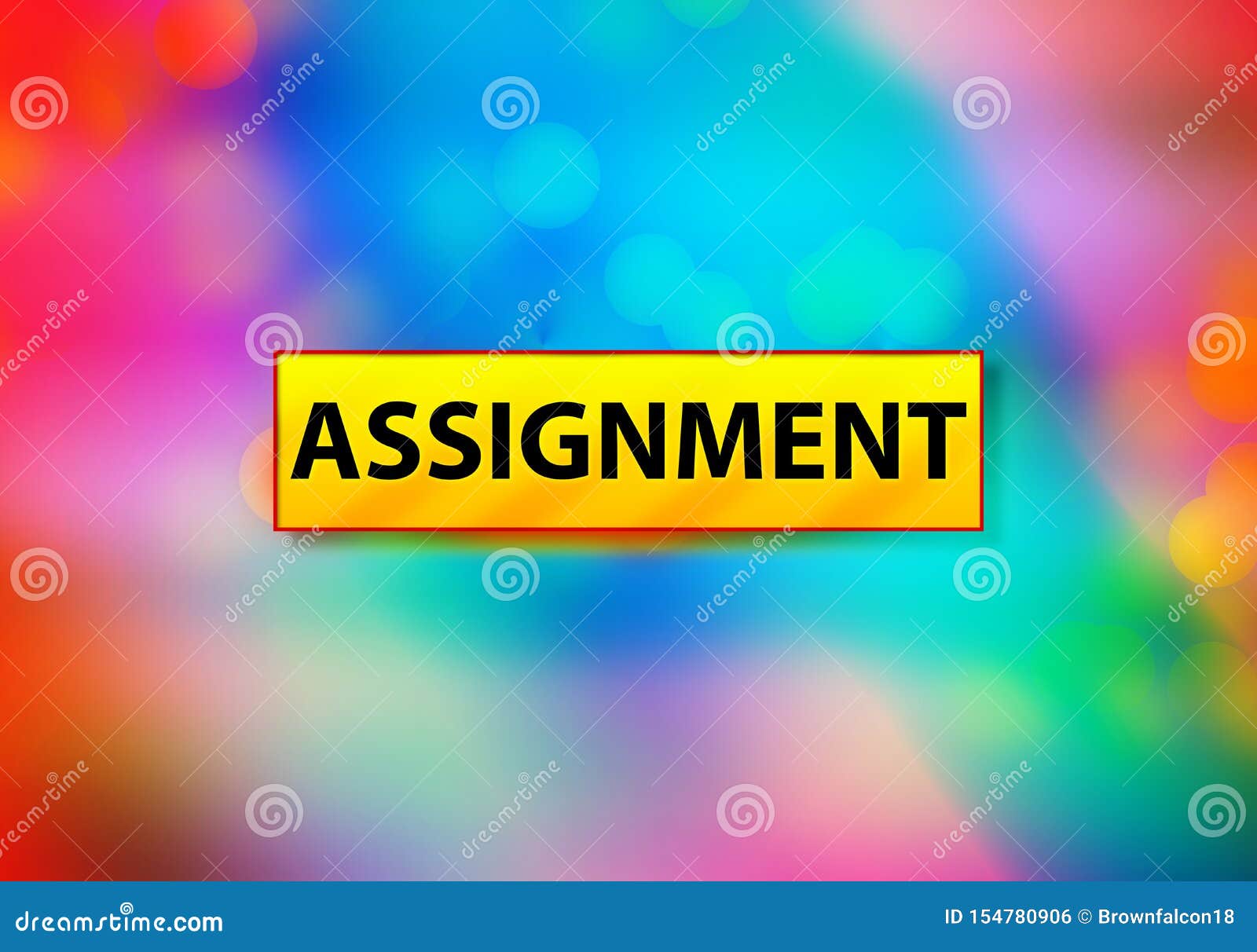 Assignment Abstract Colorful Background Bokeh Design Illustration Stock  Illustration - Illustration of task, commission: 154780906