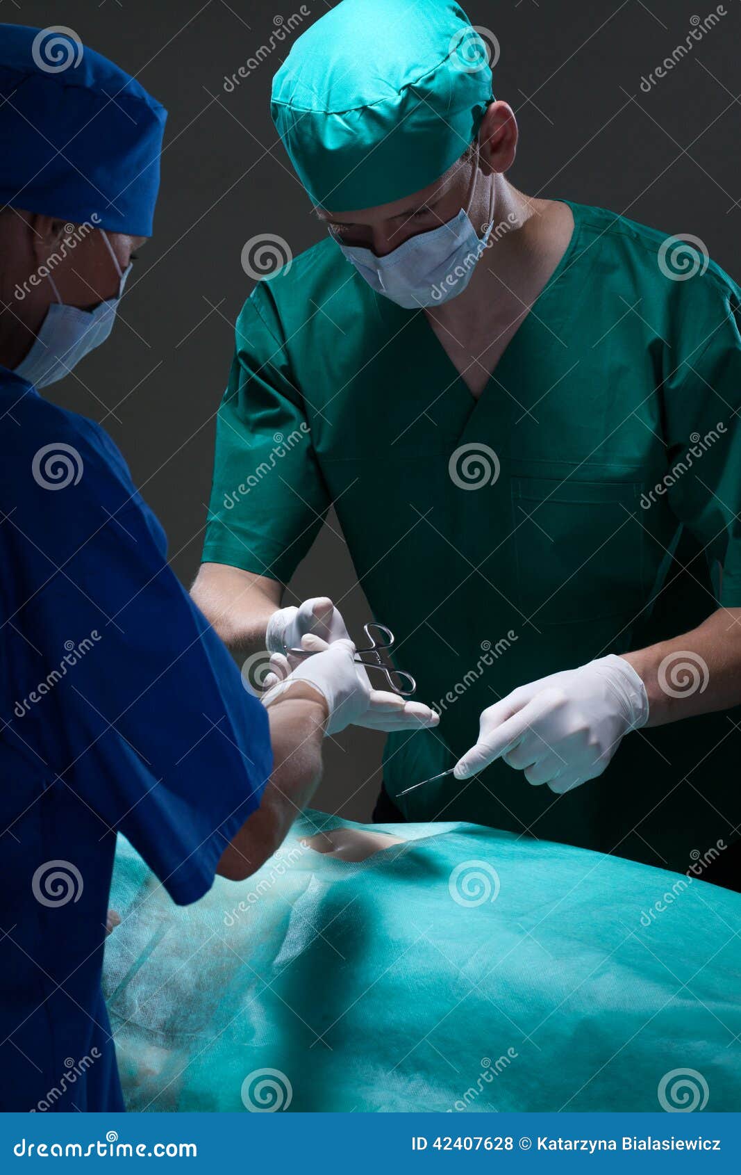 Assistant Helping Surgeon with Surgery Stock Photo Image of