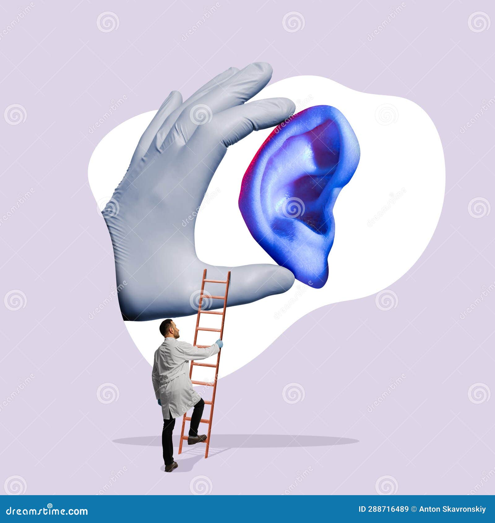 Treatment of Ear Problems. Concept. Stock Image Image of tympanic