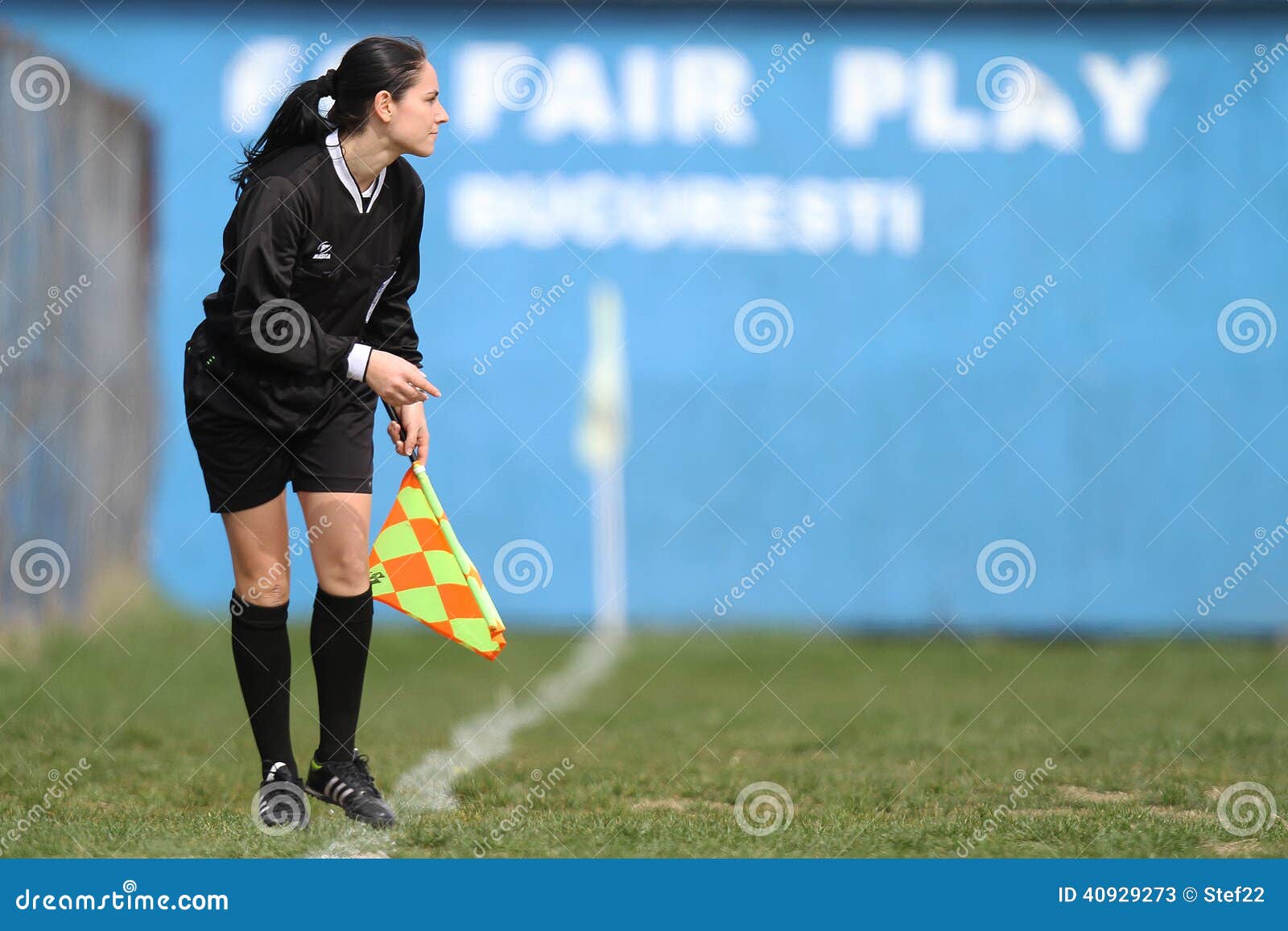 Bandierina Assistente Arbitro Fischiettomania - Antiarrotolamento Con Manico Antiscivolo